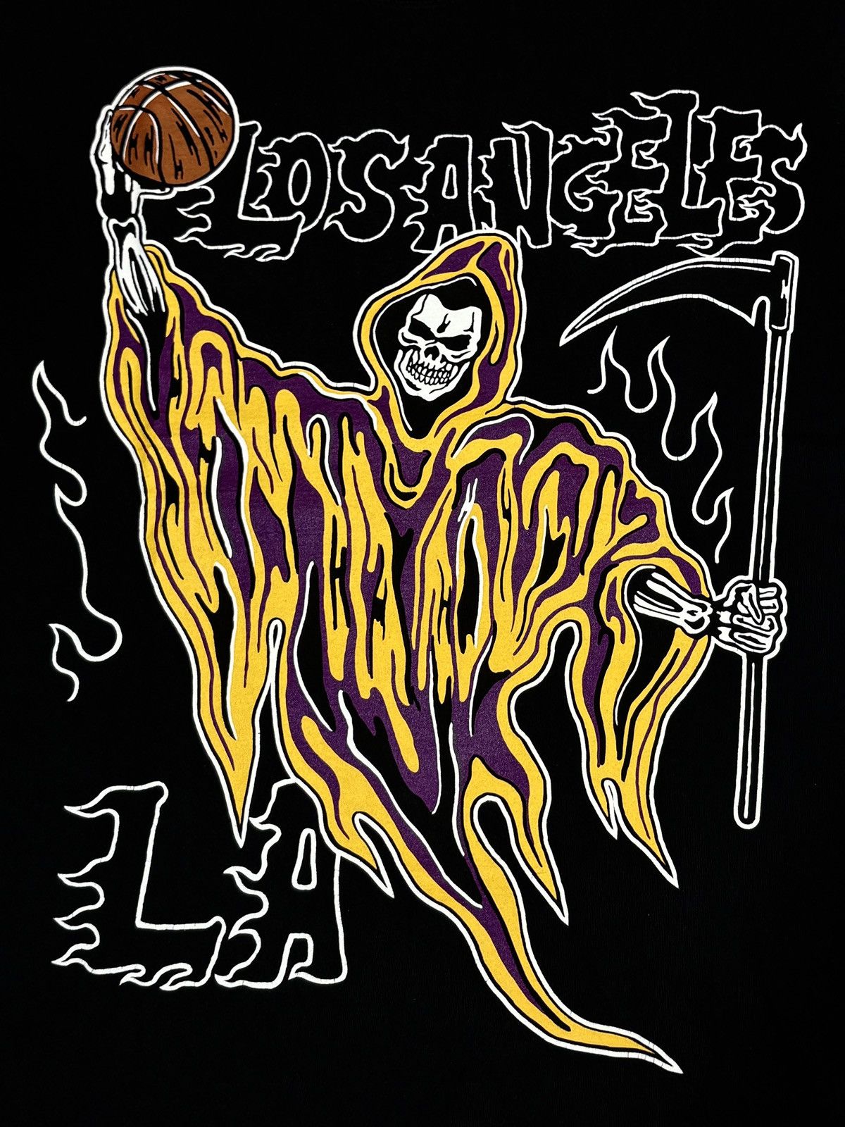 NBA × Warren Lotas 2022 LA Lakers X Warren Lotas Signature Reaper Shirt Size M Size US M / EU 48-50 / 2 - 5 Thumbnail