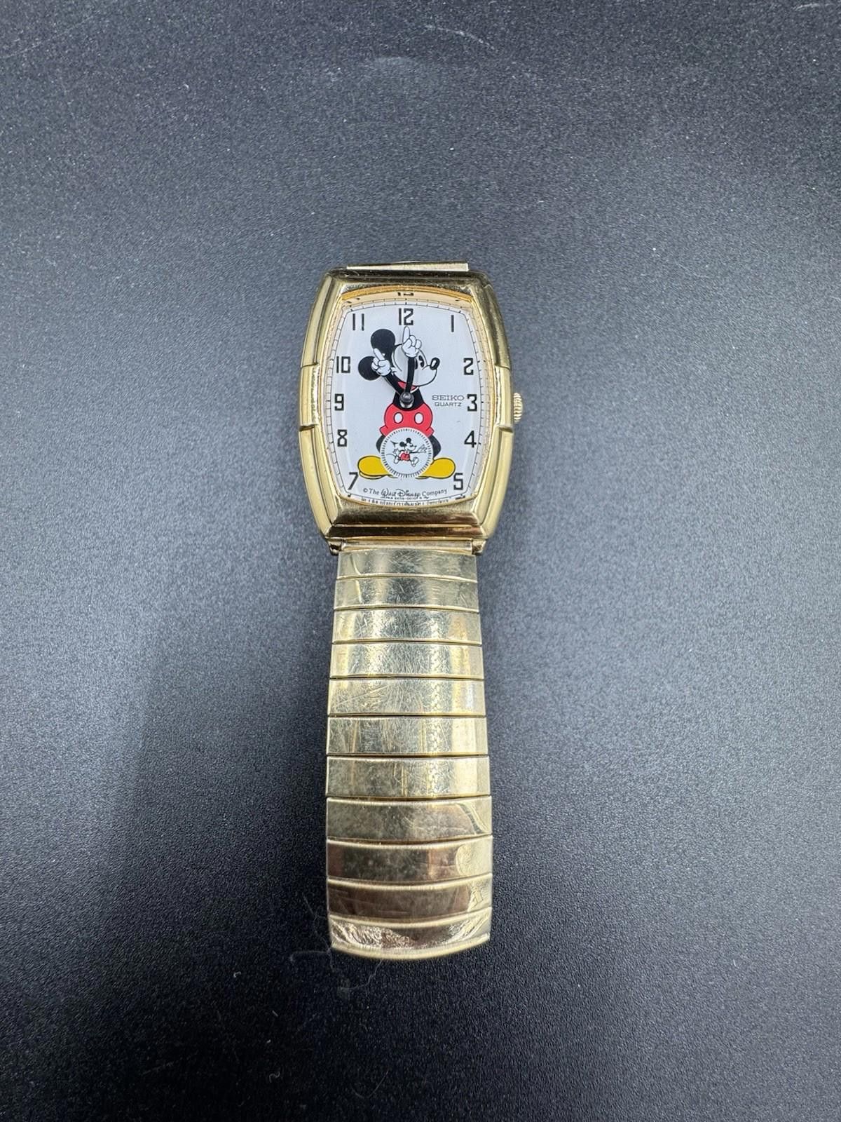 Seiko Seiko 80’s Vintage Mickey Mouse Watch 2K03-5019 Twist-O-Flex Size ONE SIZE - 5 Thumbnail