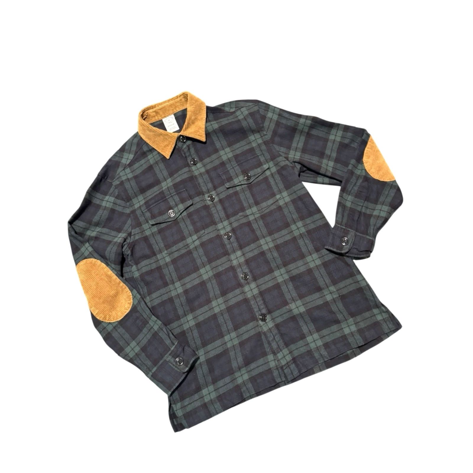 Brooks Brothers VINTAGE Brooks Brothers 1818 Flannel Shirt M Regular Plaid Green Cotton Long Sleeve Button-Up Collared Elbow Patches Men Regular Size US M / EU 48-50 / 2 - 4 Thumbnail