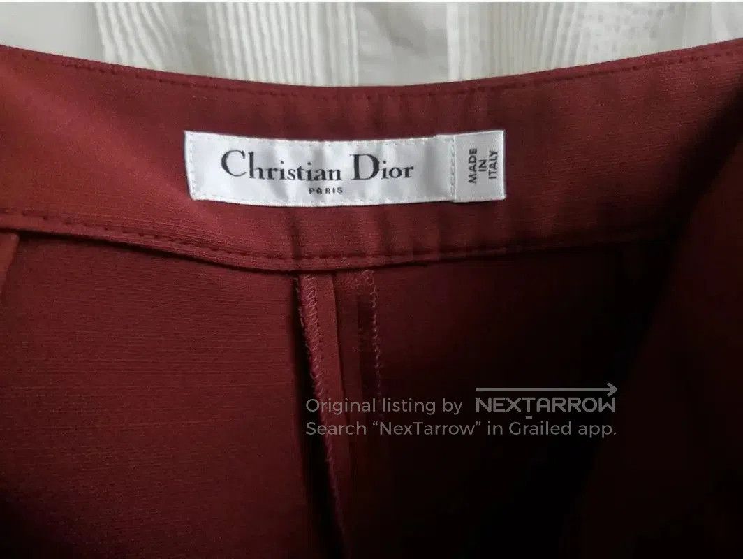 Dior Dior Women’s Wine Red Wool Shorts . Size 26" / US 2 / IT 38 - 7 Thumbnail
