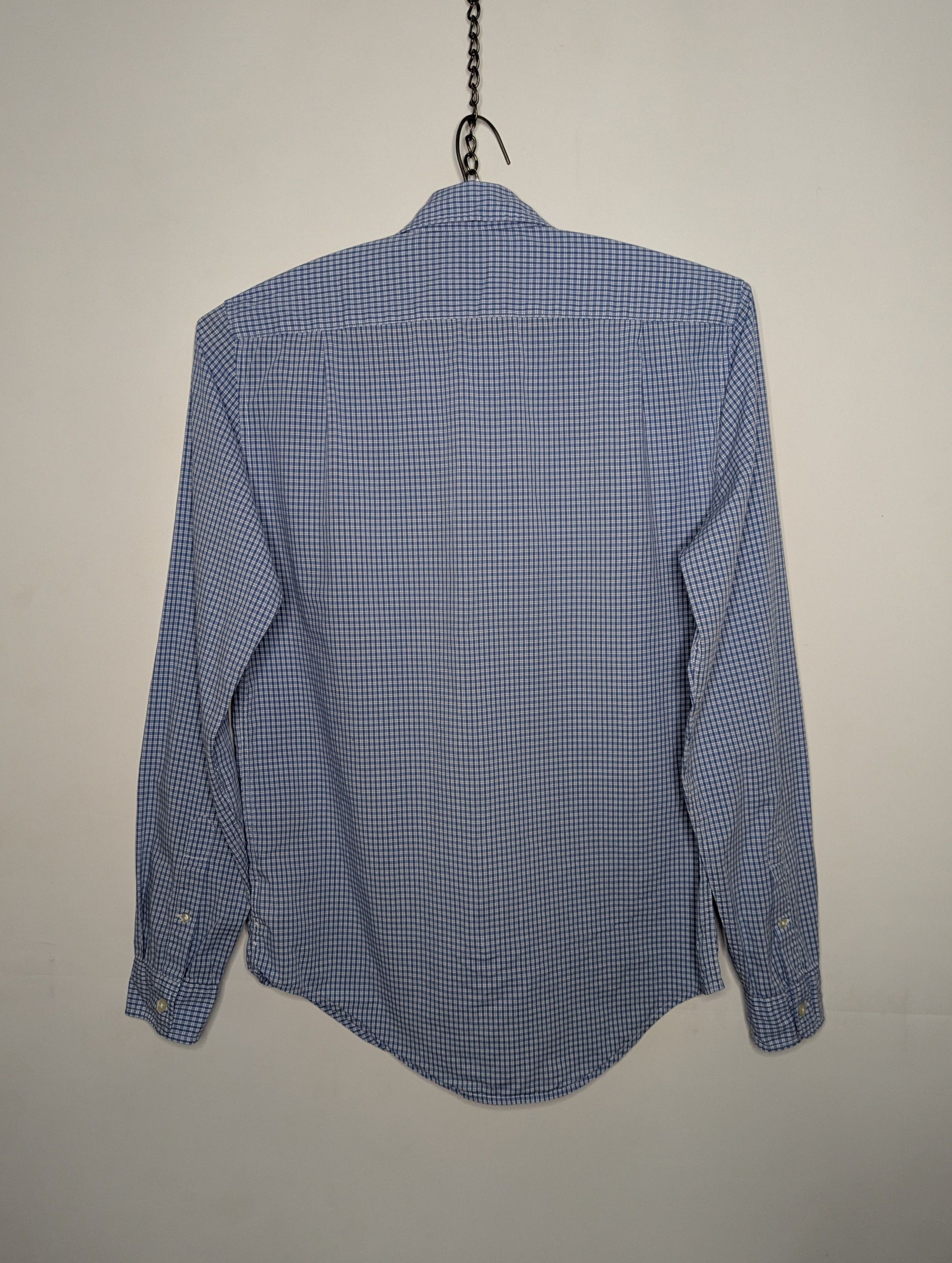 Lacoste LACOSTE Men's Blue Long Sleeve Shirt Small Check Pattern Size US S / EU 44-46 / 1 - 6 Thumbnail