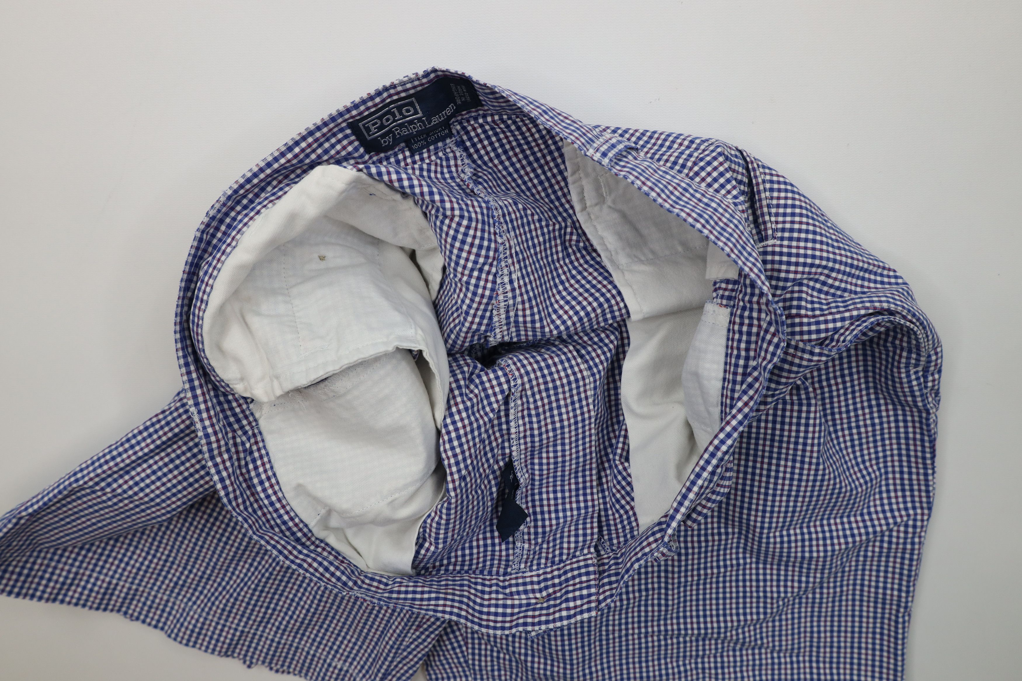 Ralph Lauren Vintage 90s Ralph Lauren Golf Chino Shorts Plaid Cotton Size US 34 / EU 50 - 8 Thumbnail