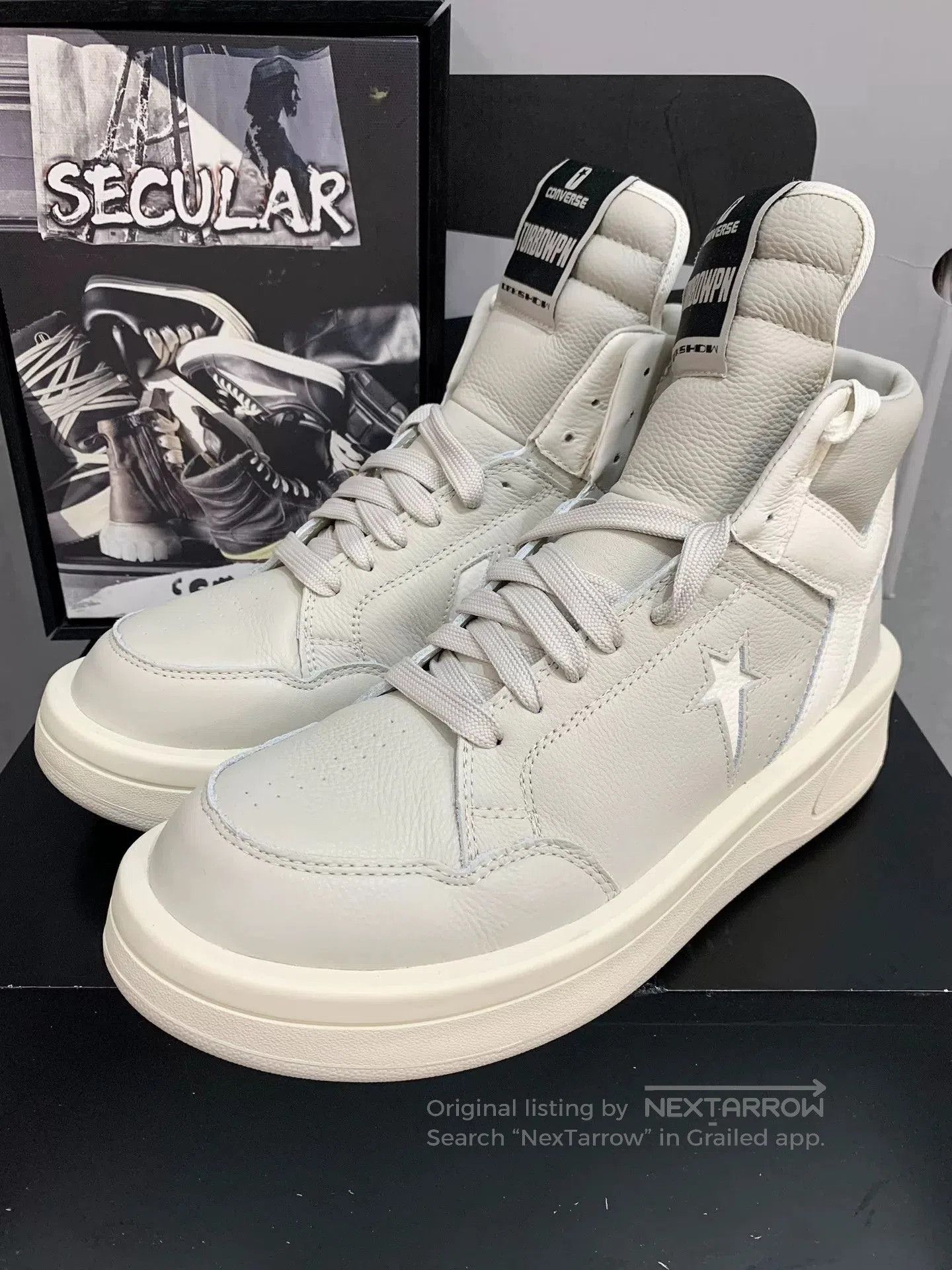 Rick Owens Drkshdw DRKSHDW x Converse TURBOWPN Mid. Size US 5 / EU 37 - 1 Thumbnail