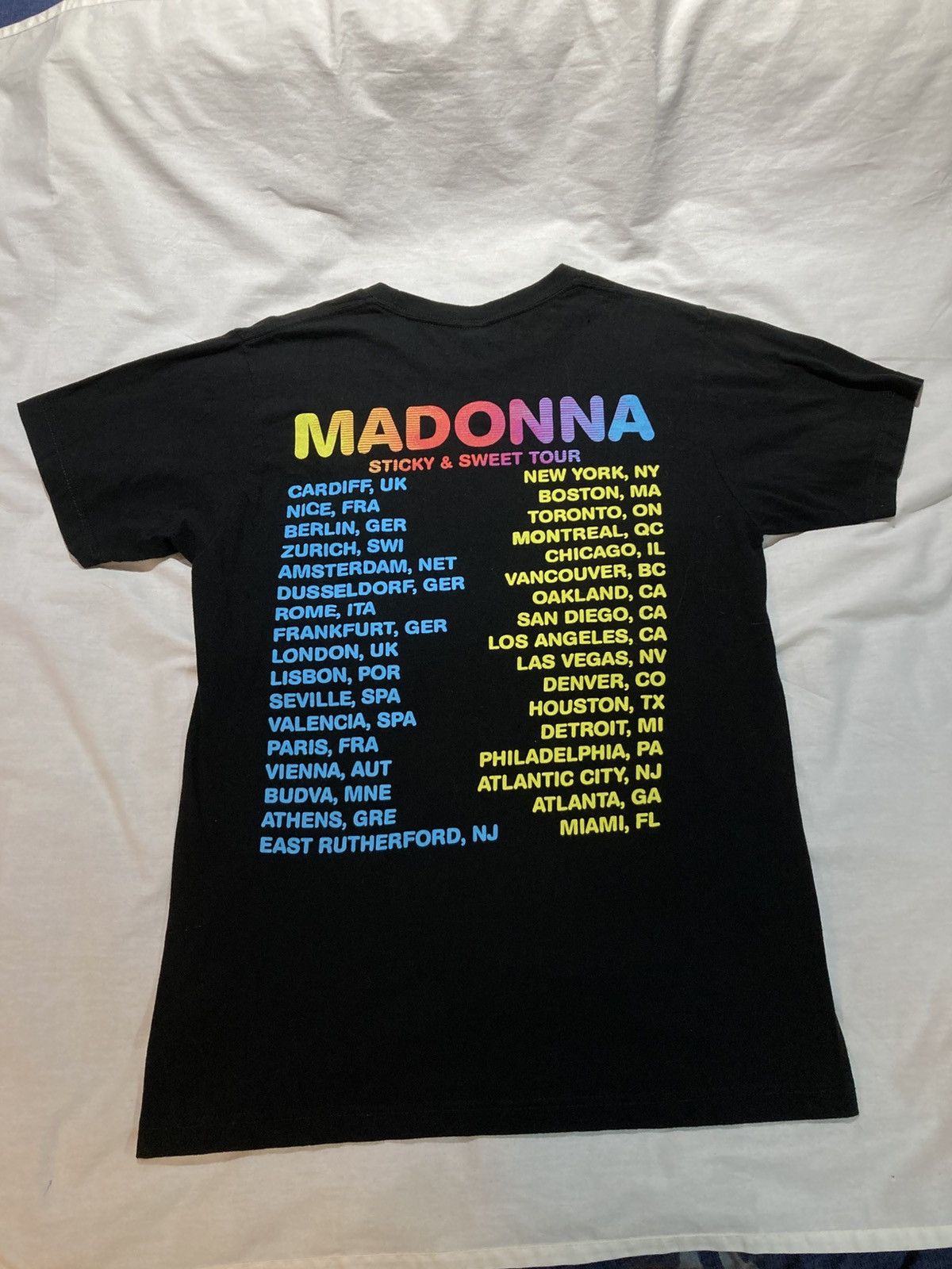 Tultex Madonna Sticky & Sweet Tour 2008-09’ T-shirt, size medium Size US M / EU 48-50 / 2 - 4 Thumbnail