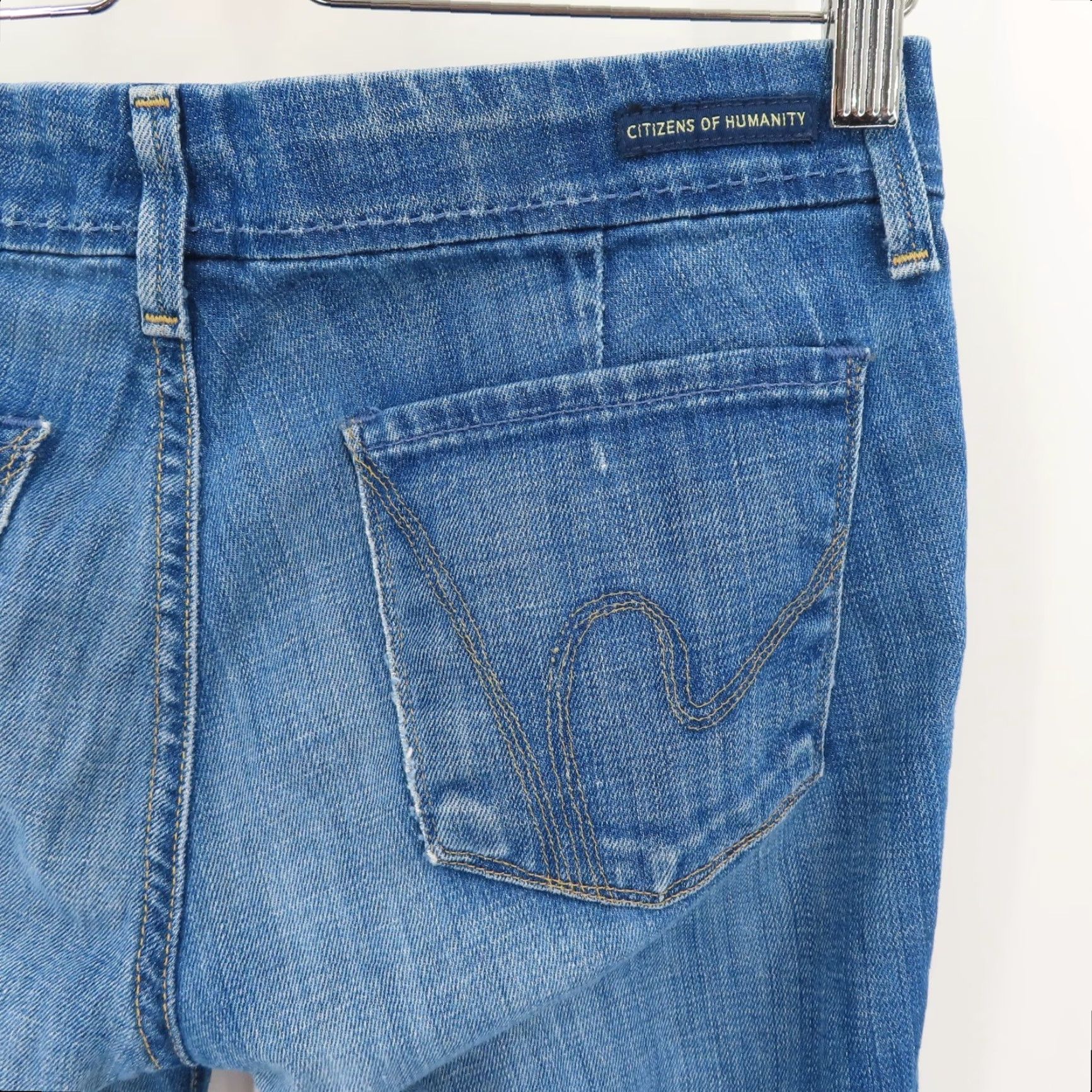 Citizens Of Humanity Citizens of Humanity Womens 27 Faye Low Waist Full Leg Denim Jeans Size 27" / US 4 / IT 40 - 7 Thumbnail