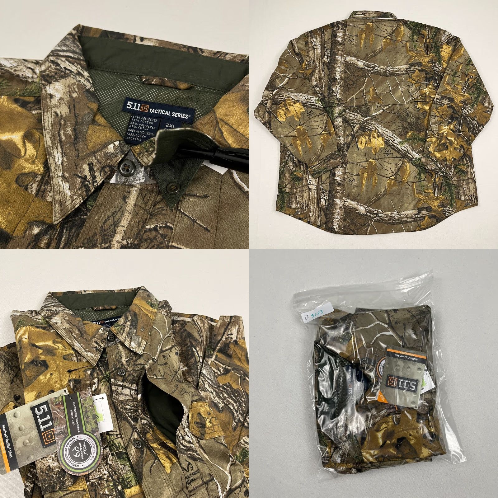 Vintage 5.11 511 Realtree Xtra Taclite Shirt Mens 2XL XXL Reg Camo Hunting Button Down Sizing Reg Camo Hunting Mens Button-Down Shirts 5.11 Tactical Size US XXL / EU 58 / 5 - 8 Thumbnail