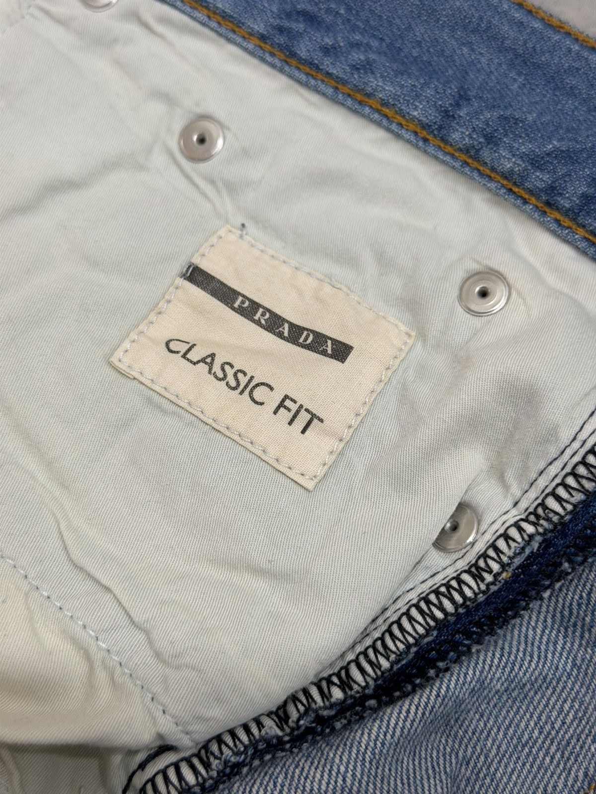 Prada PRADA SS 2008 Flared Distressed Blue Denim Jeans Nettspend Size US 34 / EU 50 - 12 Thumbnail