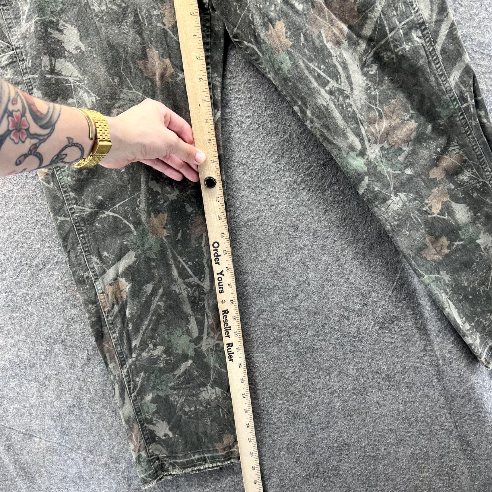 Abercrombie & Fitch VINTAGE Abercrombie & Fitch Cargo Pants Men 30x30 Green Camo Hunting Paratrooper Size US 30 / EU 46 - 7 Thumbnail