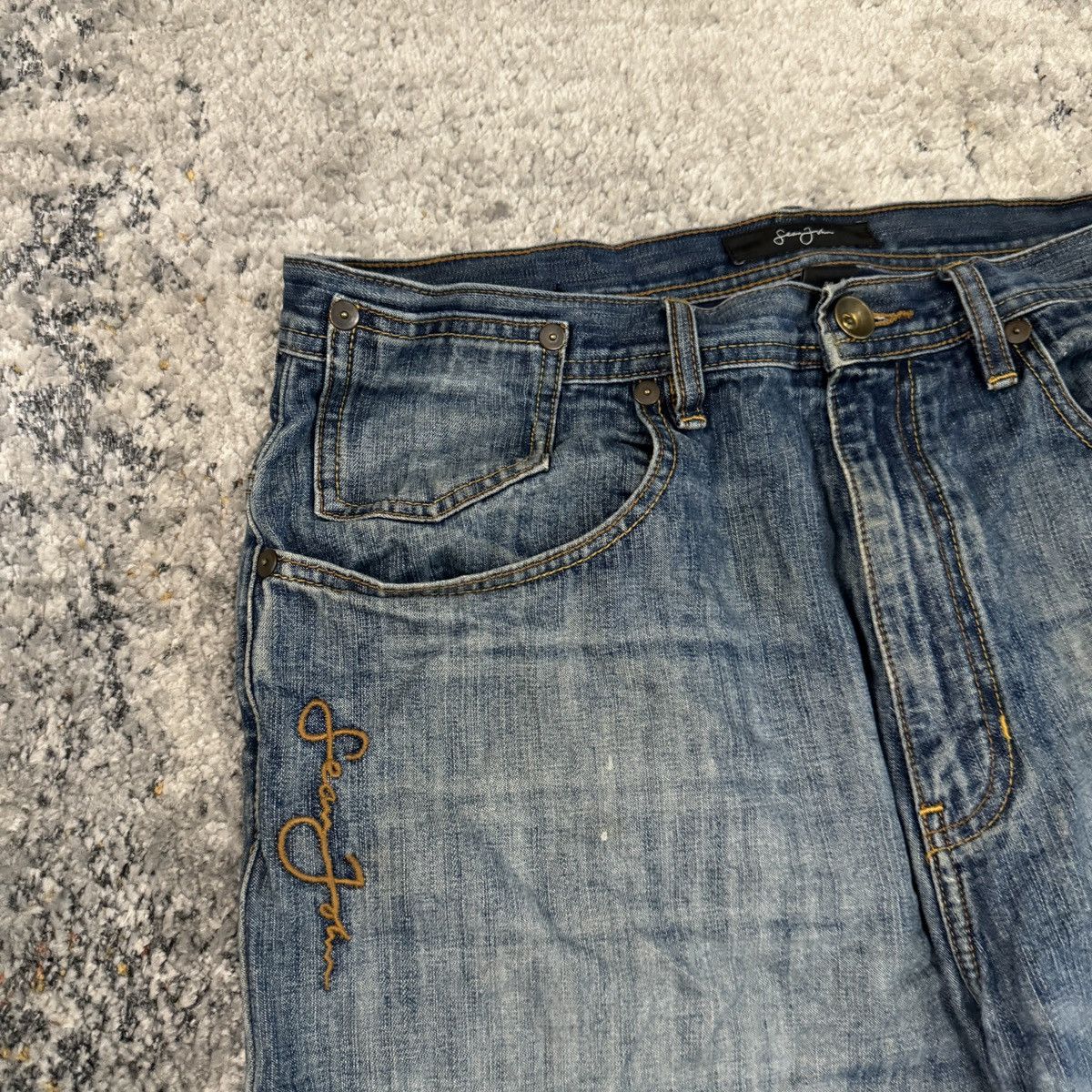 JNCO × Sean John × Vintage Essential Vintage y2k sean John baggy wide leg shorts Size US 34 / EU 50 - 5 Thumbnail