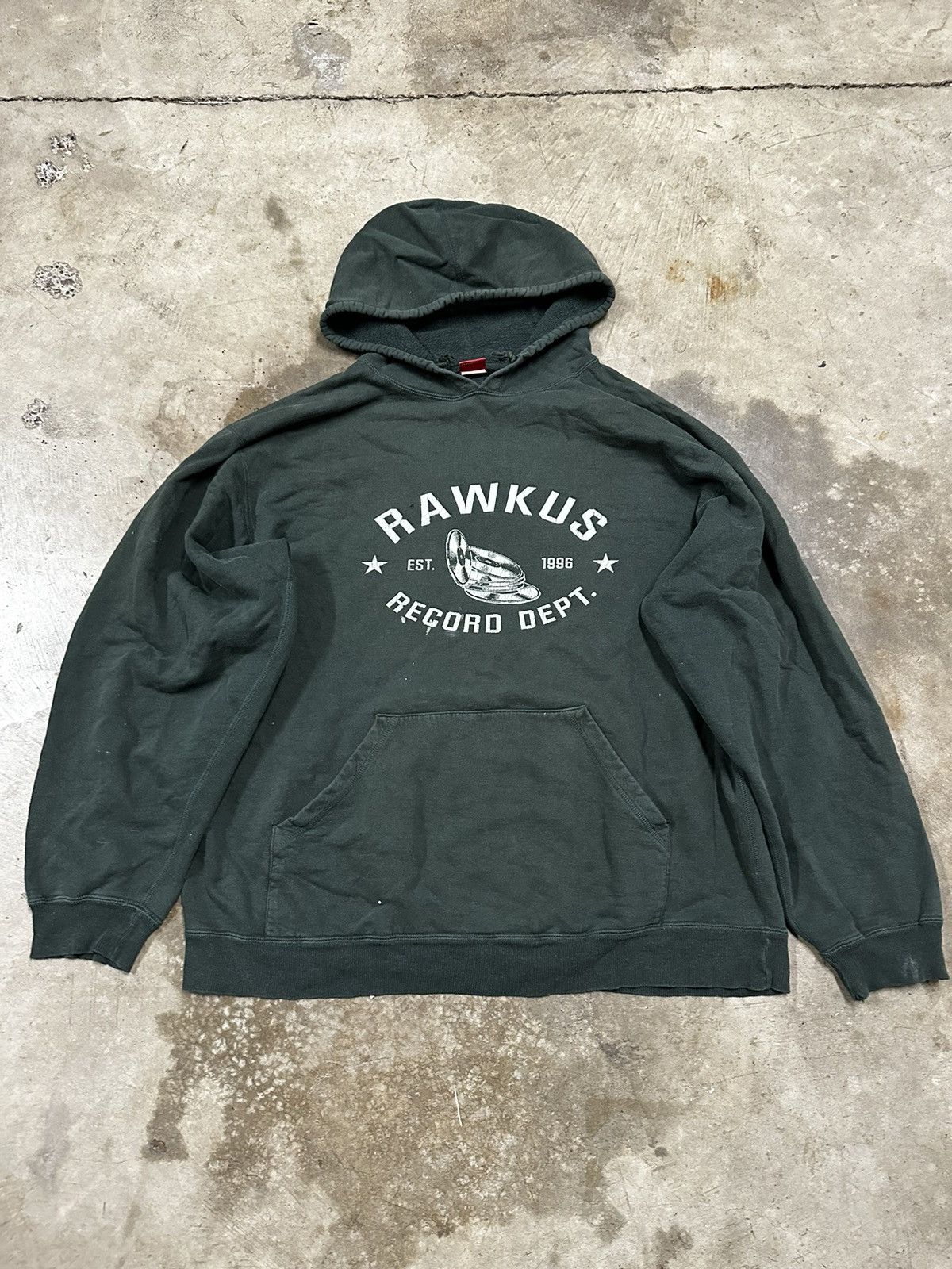 90’s Rawkus Records Pine Green Hoodie
