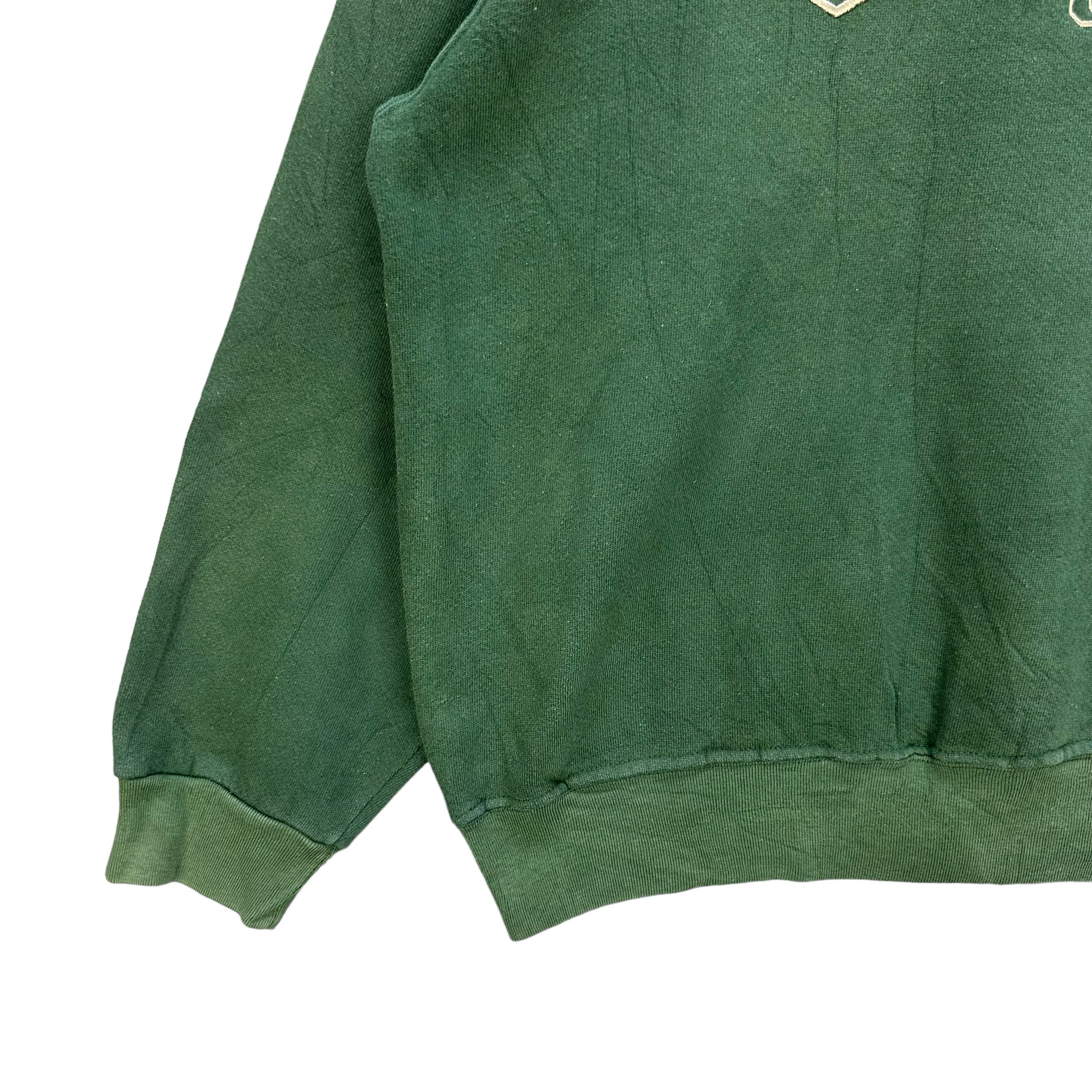 Guess GUESS USA EMBROIDERED BIG LOGO GREEN SWEATSHIRTS #7750-168 Size US L / EU 52-54 / 3 - 4 Thumbnail