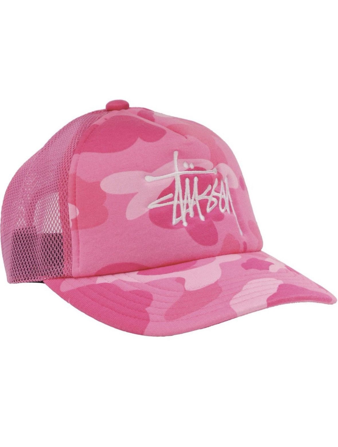 Bape × Stussy Stussy x Bape Camo Trucker Hat Size ONE SIZE - 1 Thumbnail
