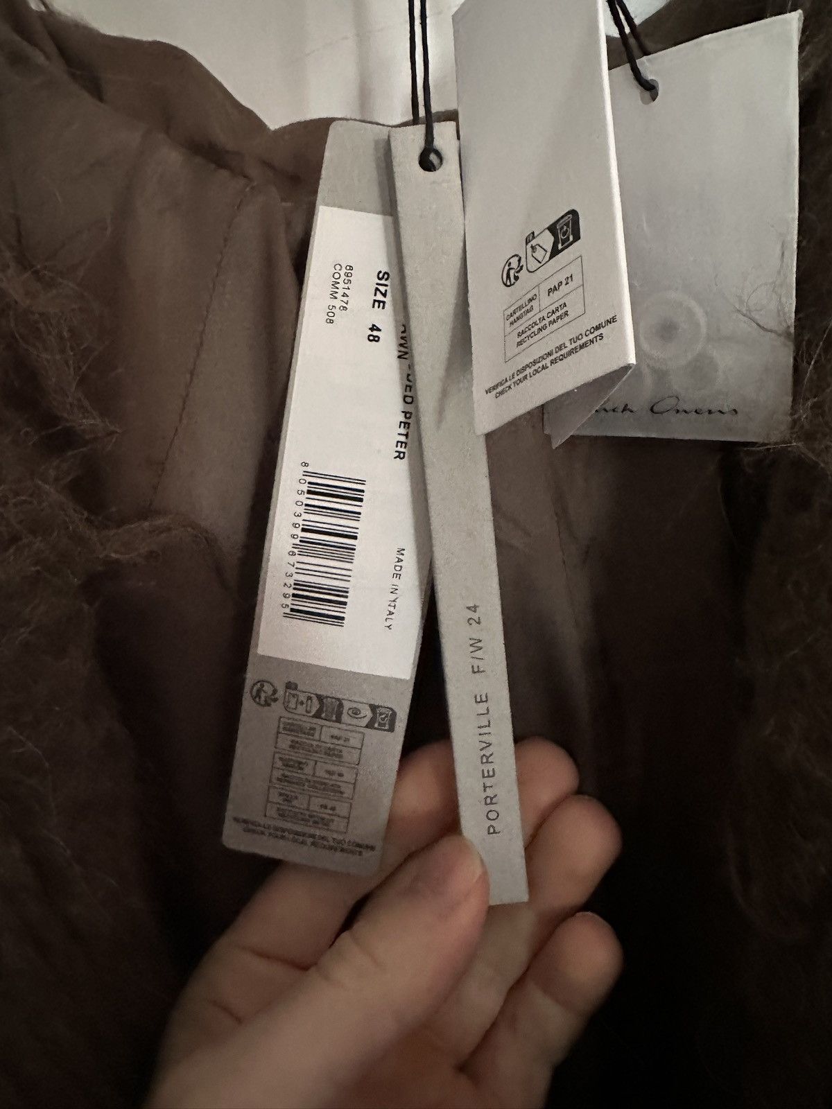 Rick Owens Rick Owens Porterville Peter Alpaca Coat 48 Size US M / EU 48-50 / 2 - 8 Thumbnail