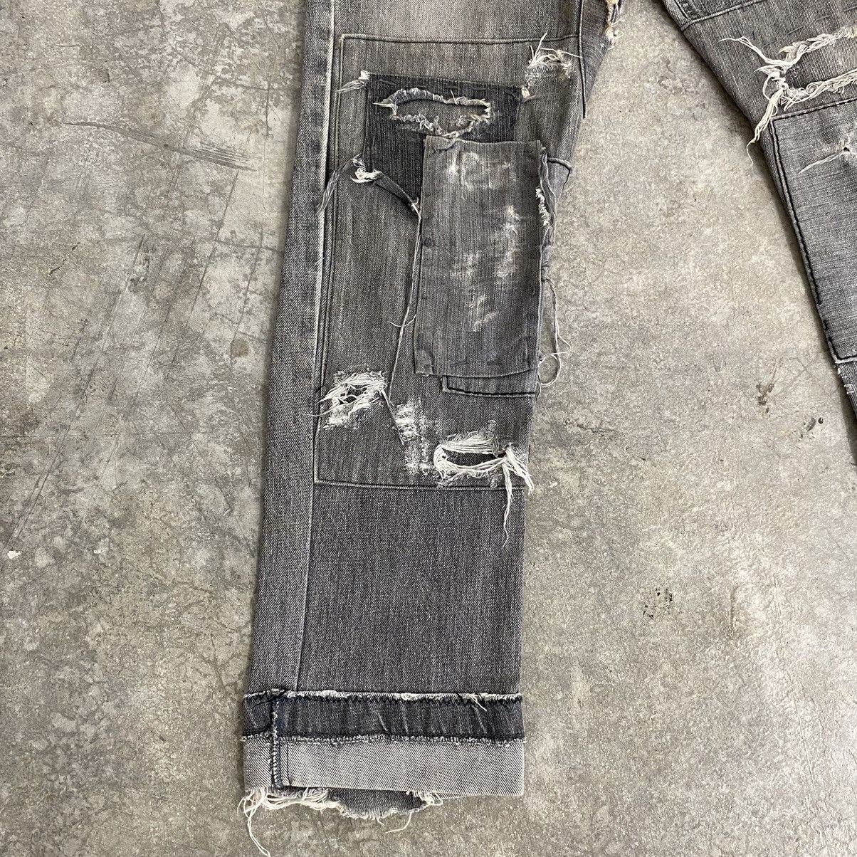 TMT VTG TMT Reconstructed Distressed Cropped Jeans Size US 30 / EU 46 - 5 Thumbnail