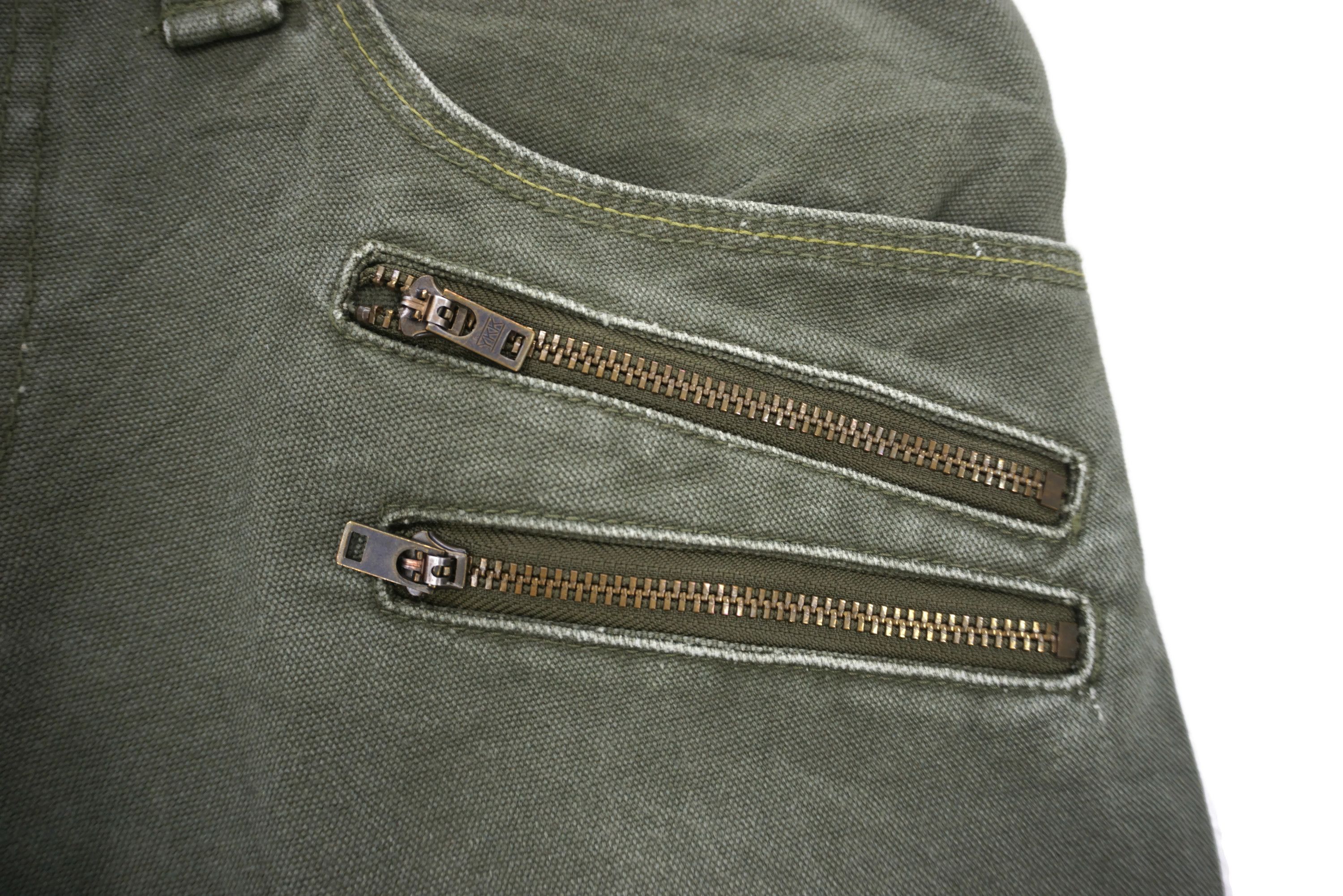 Japanese Brand Back Number Pants fit W31xL27.5 Low-Rise Cropped Canvas Size US 28 / EU 44 - 4 Thumbnail