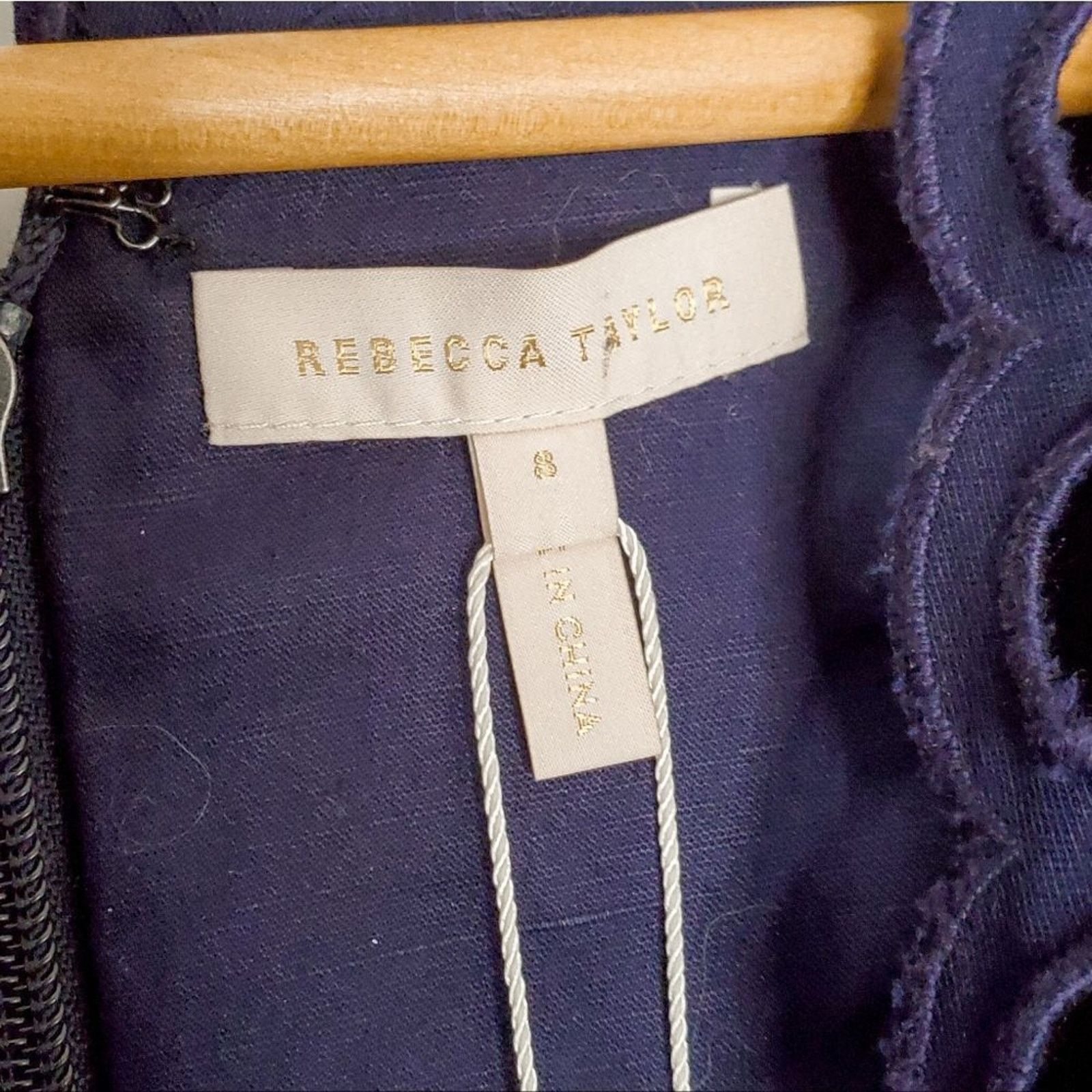 Rebecca Taylor Rebecca Taylor Indigo Ariana Lace Linen Jumpsuit Size 8 NEW Size 30" / US 8 / IT 44 - 5 Thumbnail