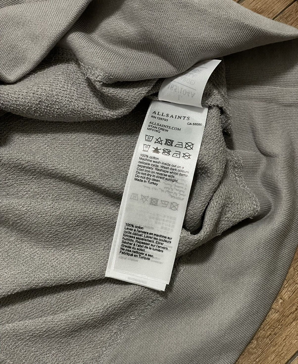 Allsaints Allsaints Stan Crew Sweatshirt Crewneck Pullover Size US L / EU 52-54 / 3 - 6 Thumbnail