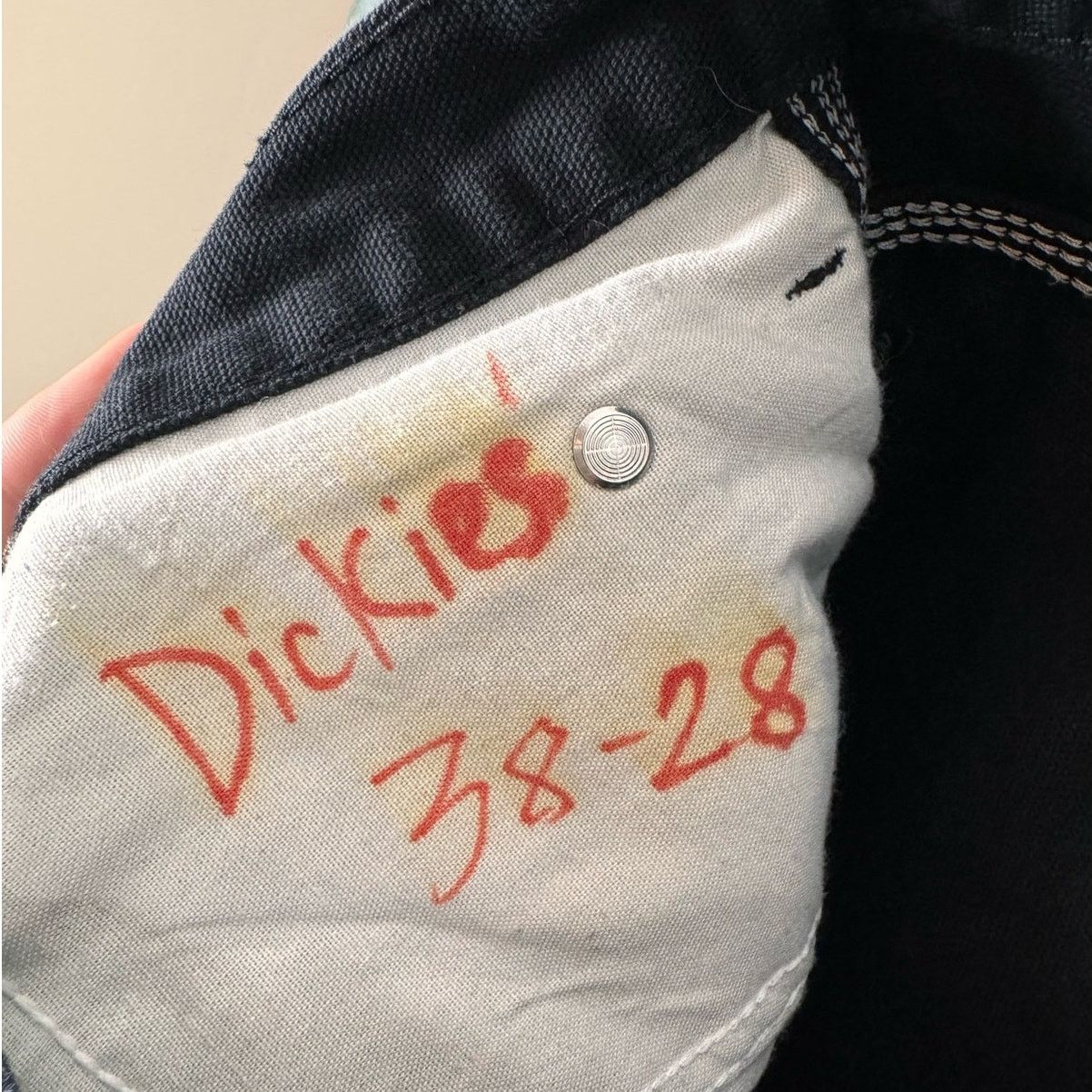 Dickies × Vintage VTG 90s Dickies Carpenter Work Pants Sz 38x29 Black Size US 38 / EU 54 - 10 Thumbnail