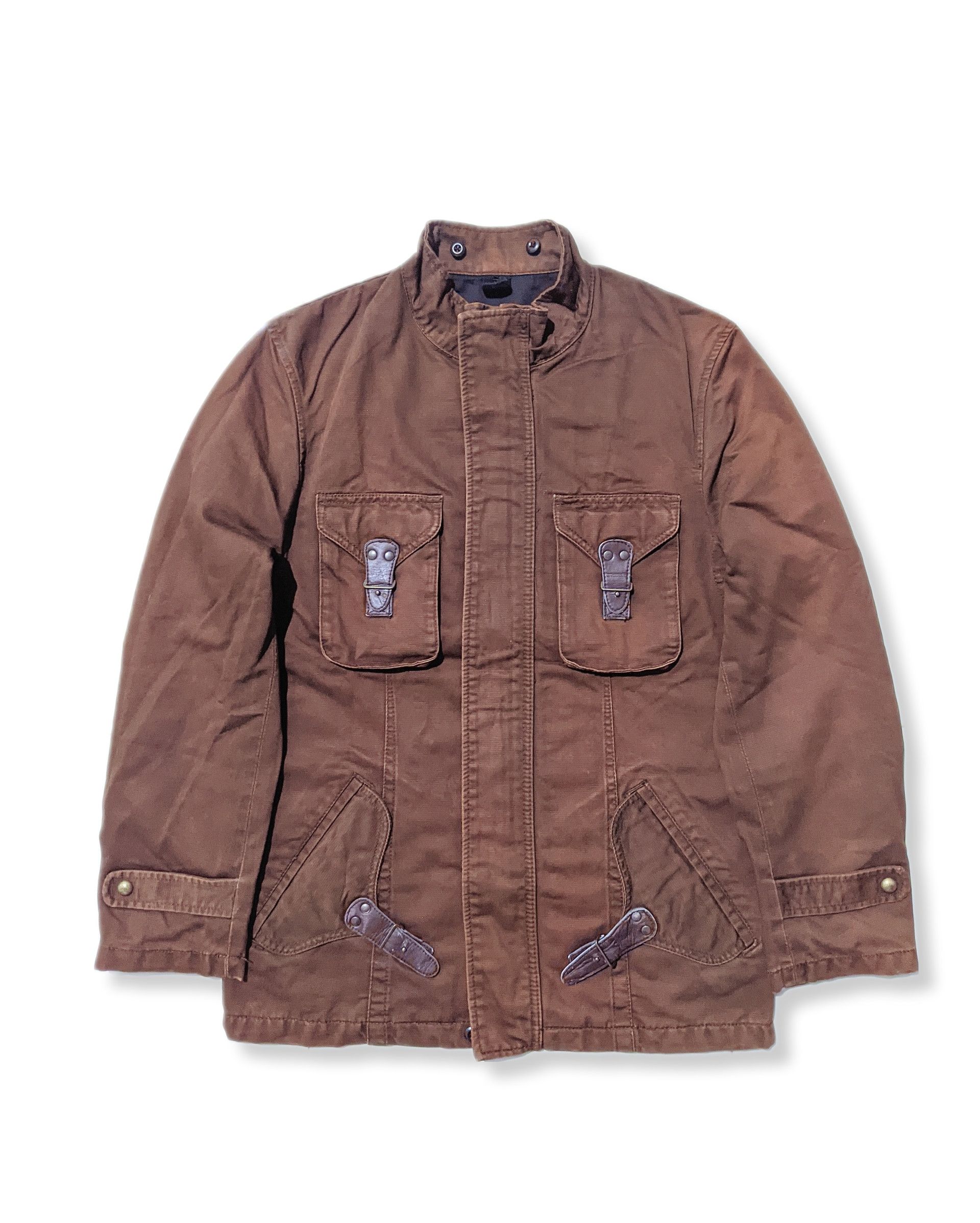 image of 14Th Addiction x Tornado Mart Ppfm Hybrid Military Field Jacket in Coffee Brown, Men's (Size Medium