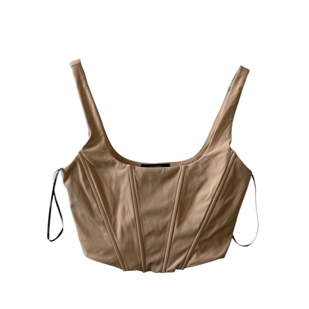 Forever 21 Forever 21 Beige Corset Crop Top Size S / US 4 / IT 40 - 1 Thumbnail