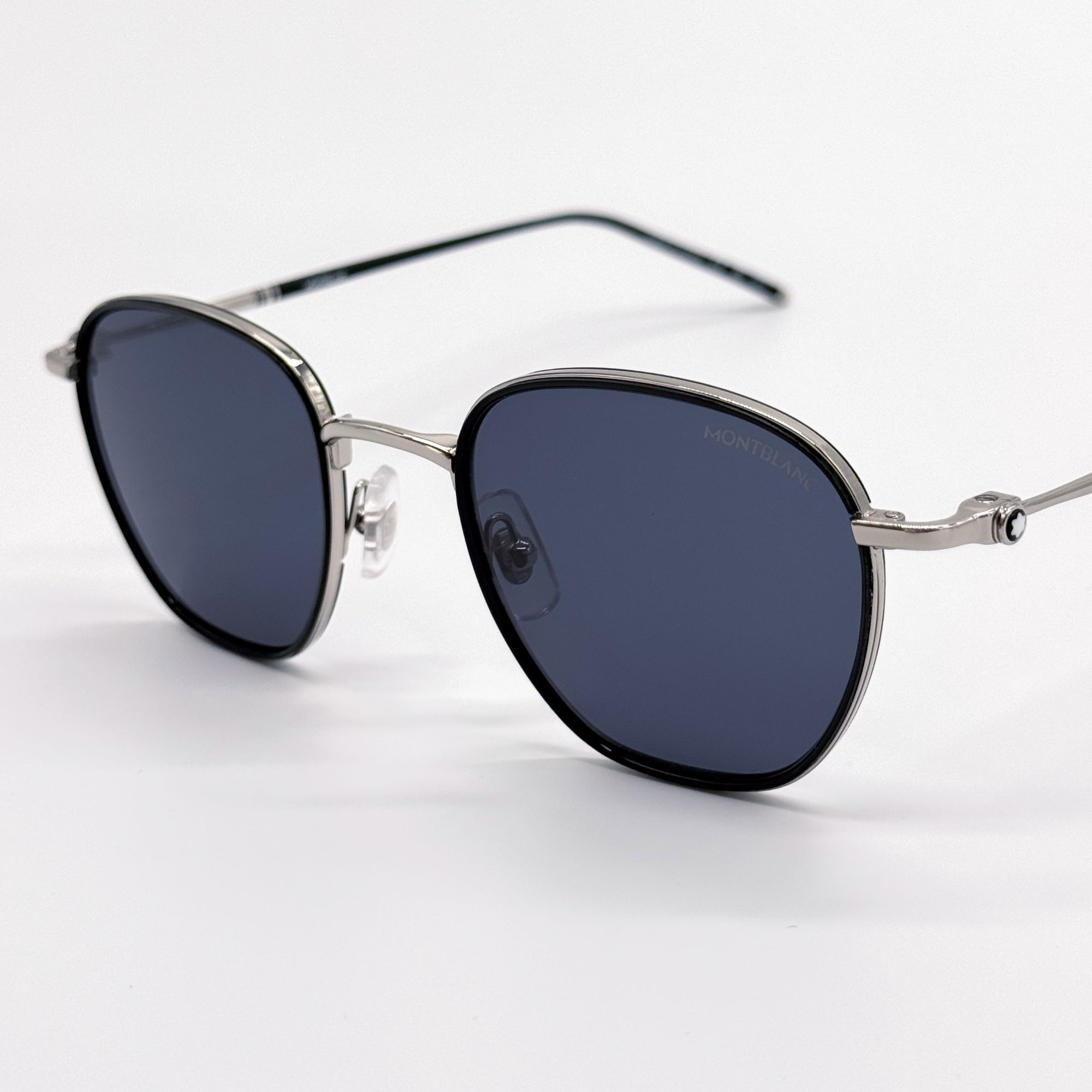 Montblanc NEW MONTBLANC SUNGLASSES MEN BLACK/GRAY MB0160S 001 EYEWEAR Size ONE SIZE - 4 Thumbnail