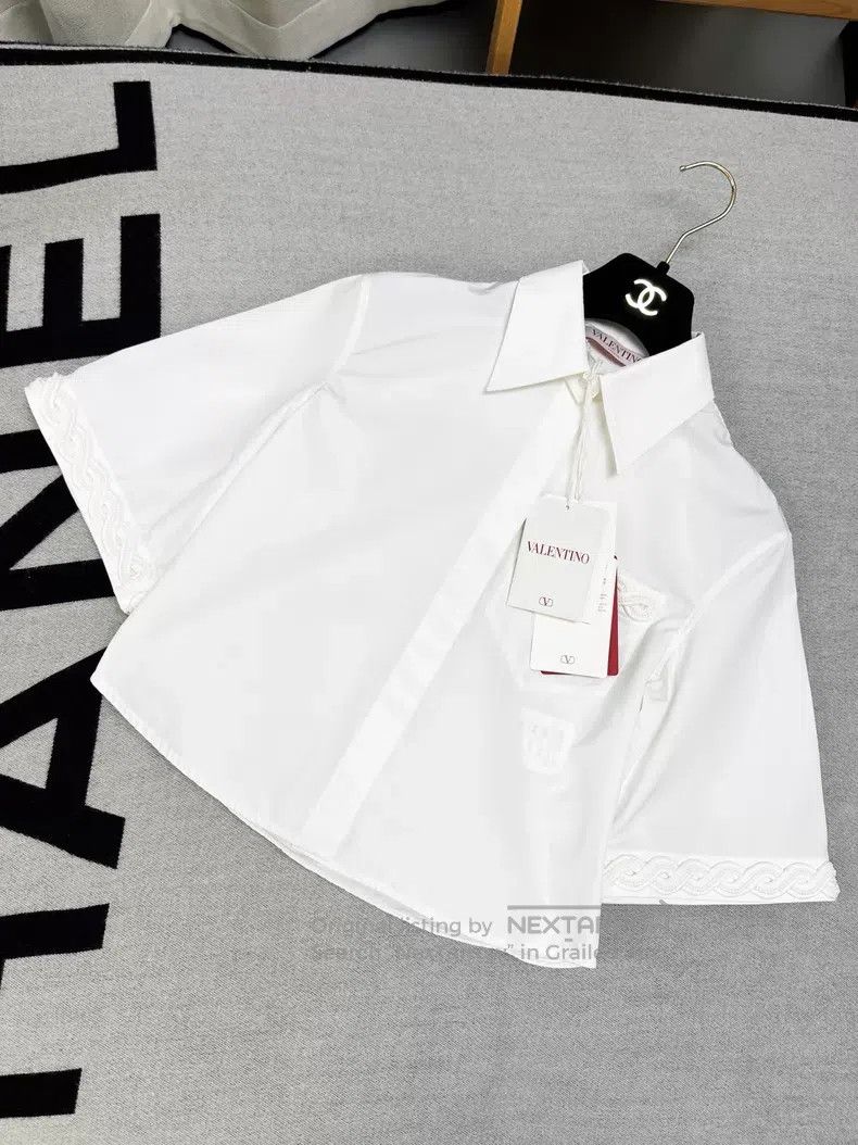 Valentino Valentino White heavy-duty beaded cord design oversized to Size XS / US 0-2 / IT 36-38 - 1 Thumbnail