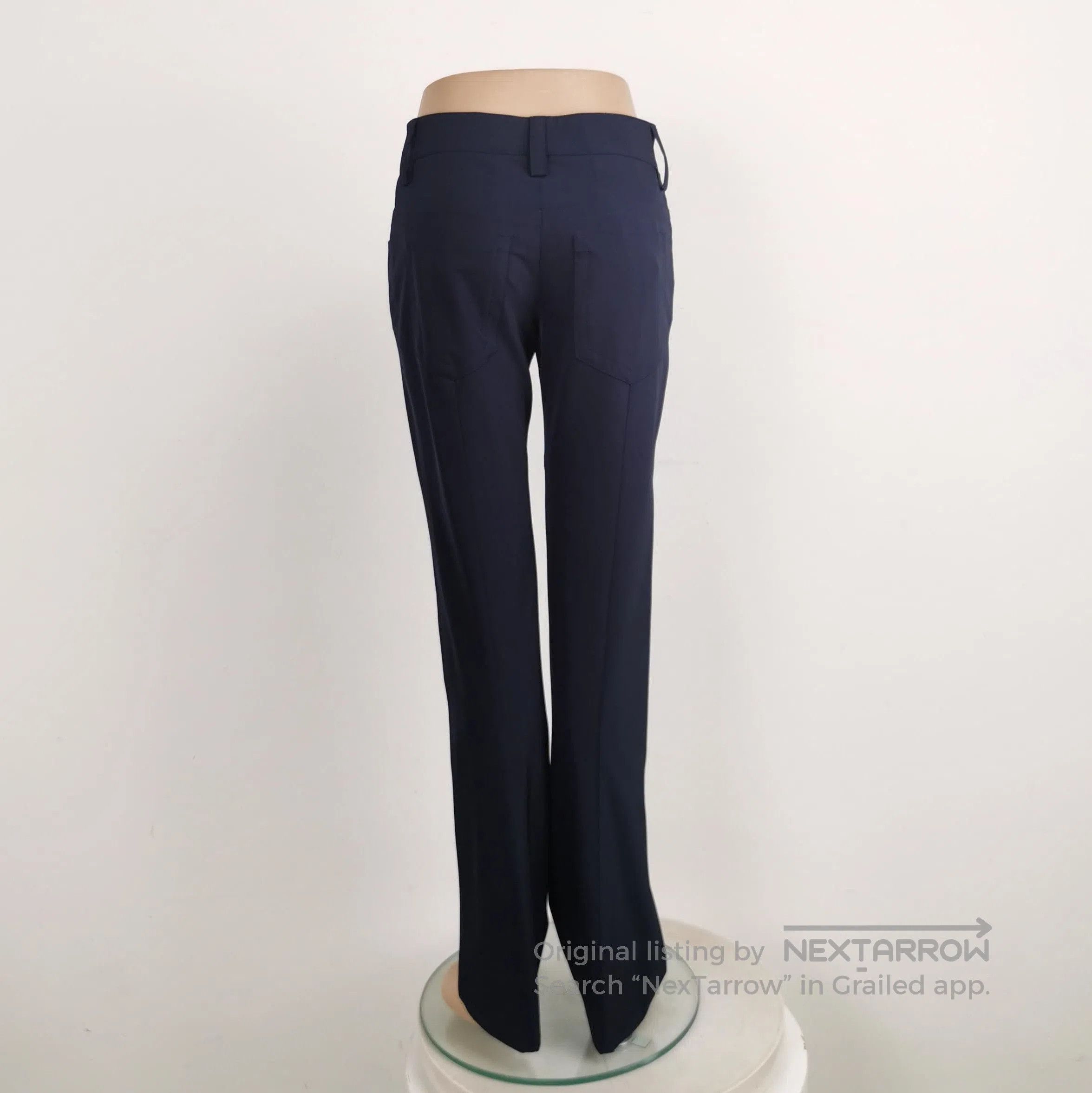 Prada Prada Logo Trousers in Navy Blue, Size 38 . Size 37" - 1 Thumbnail