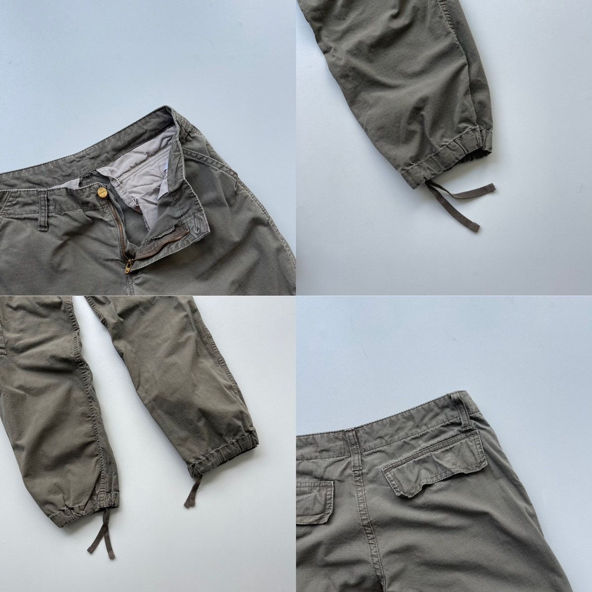 Carhartt Wip Carhartt WIP W’ Regular Cargo Baggy Pants Washed Olive Y2K Size US 27 - 6 Thumbnail