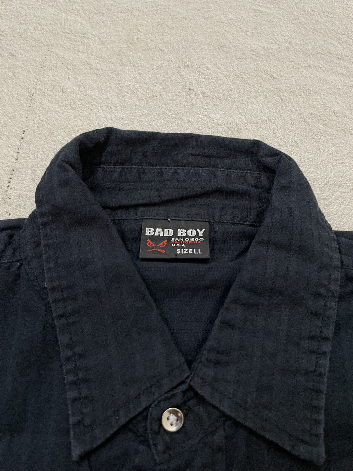 If Six Was Nine 2000s Bad Boy Graphic Button-Up Shirt Black Poem USA Print Size US L / EU 52-54 / 3 - 4 Thumbnail