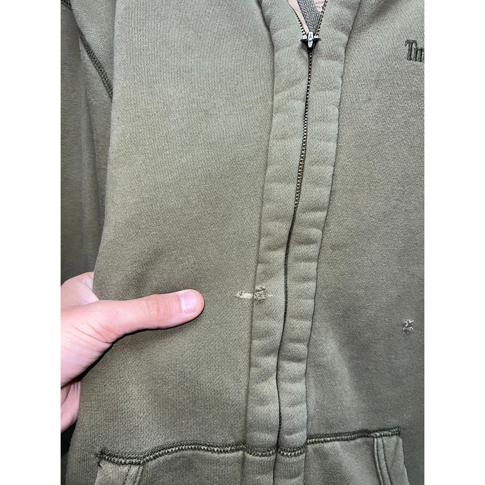 Vintage Y2K Timberland Hoodie Distressed Stain Fading Full Zip Up XL Size US XL / EU 56 / 4 - 5 Thumbnail