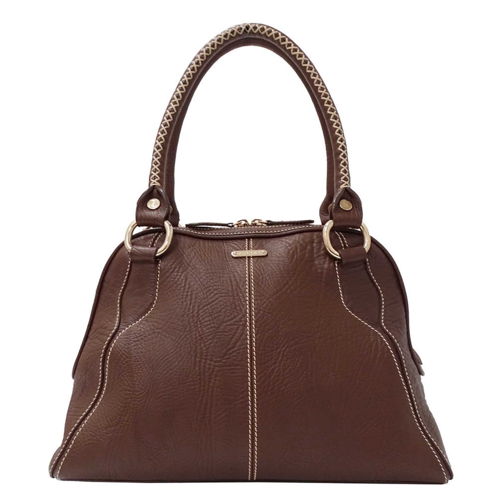 Celine bag women's brand tote leather brown handbag