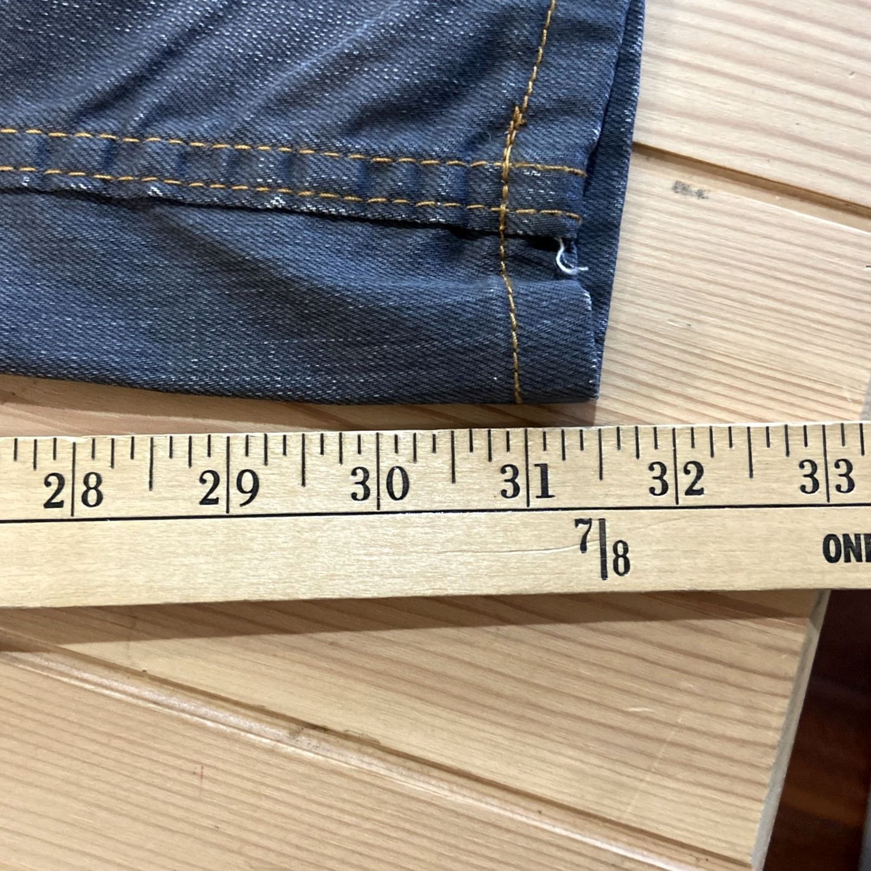 Vintage TOKYO FIVE Jeans 5-Pocket Distressed Dark Wash Regular Straight Fit Mens 30 Gray Size US 30 / EU 46 - 5 Thumbnail