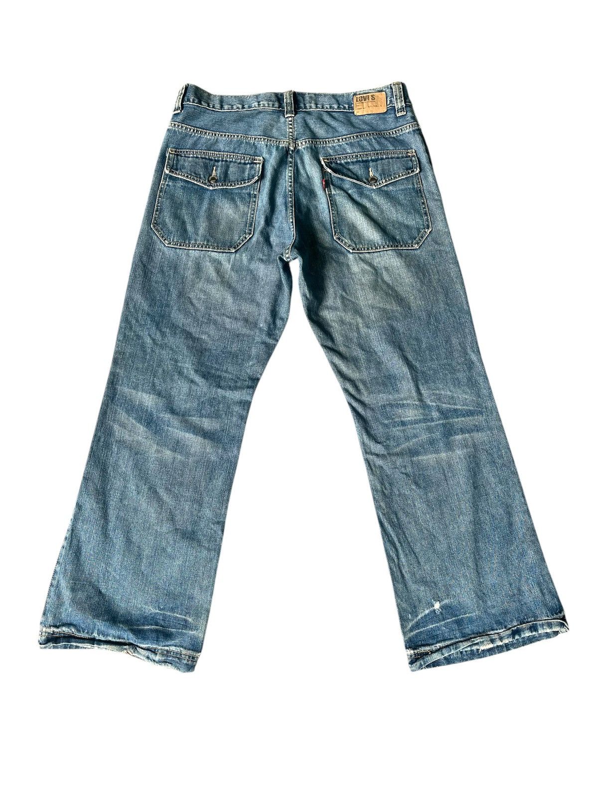 Levi's VINTAGE BAGGY LEVI'S WORKWEAR DENIM JEANS Size US 34 / EU 50 - 2 Thumbnail