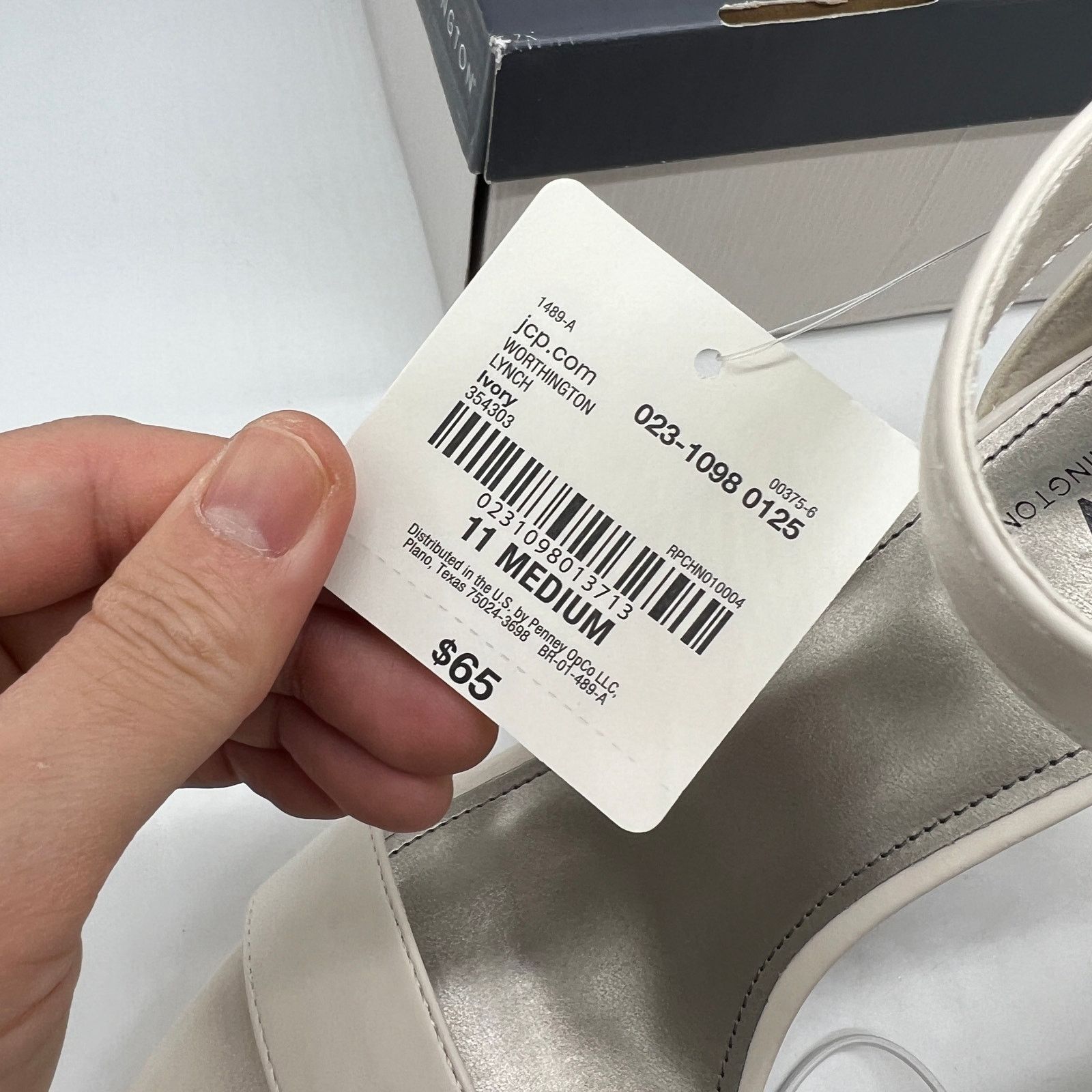 Other Worthington Womens Lynch Heeled Sandals Ivory Size US 11 / IT 41 - 8 Thumbnail