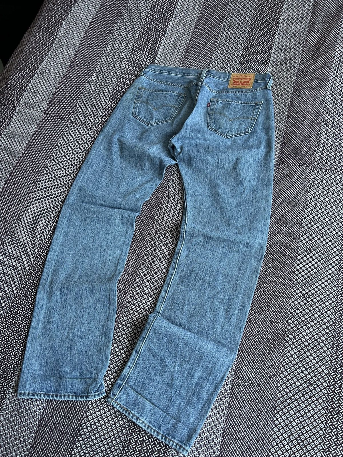 Levi's Vintage Levis 501 Solid Denim Jeans Faded Size W34 Baggy Fit Size US 34 / EU 50 - 3 Thumbnail