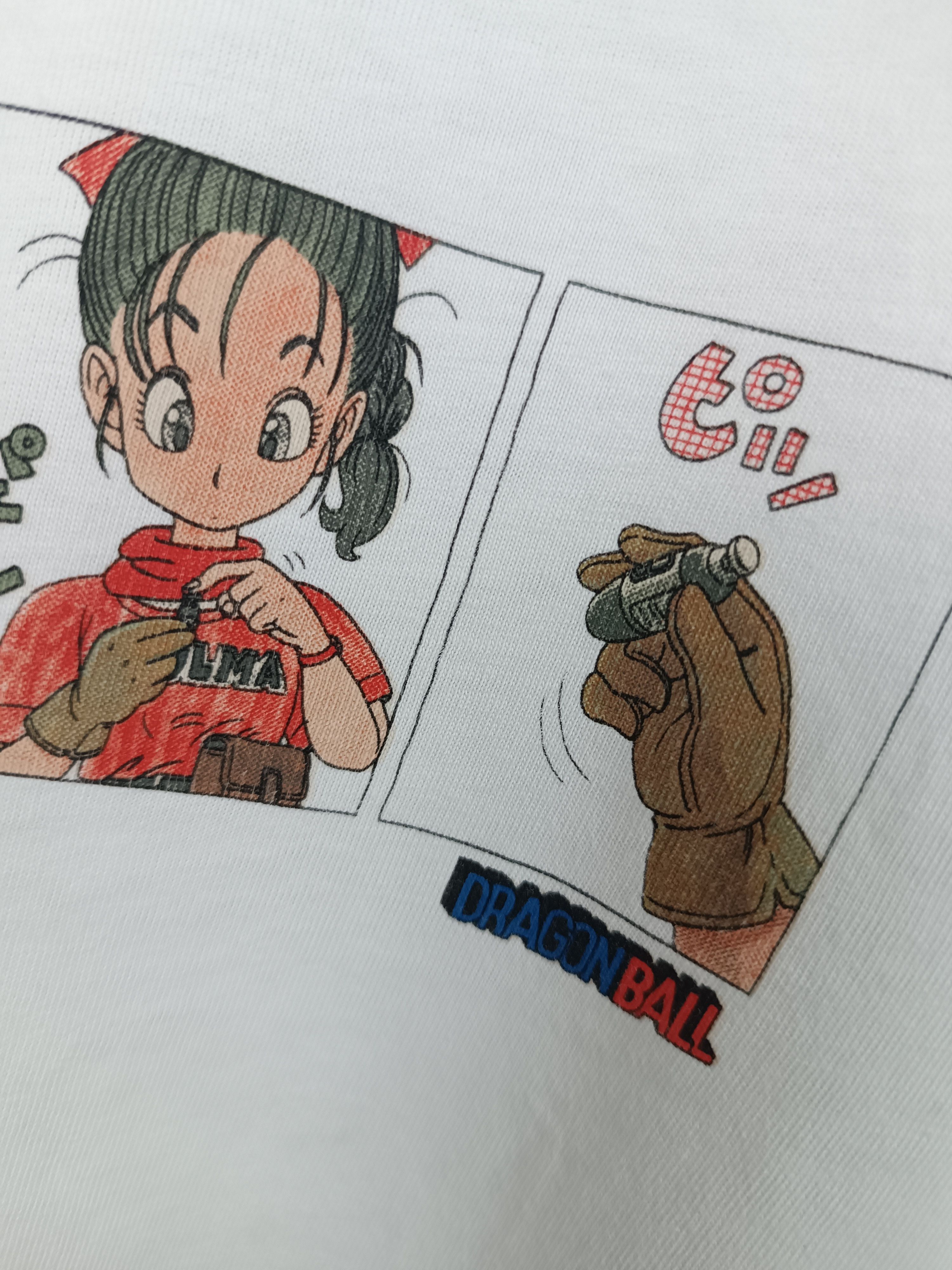 Anime VINTAGE DRAGON BALL GOKU BULMA ANIME TEE one piece bleach Size US M / EU 48-50 / 2 - 11 Thumbnail