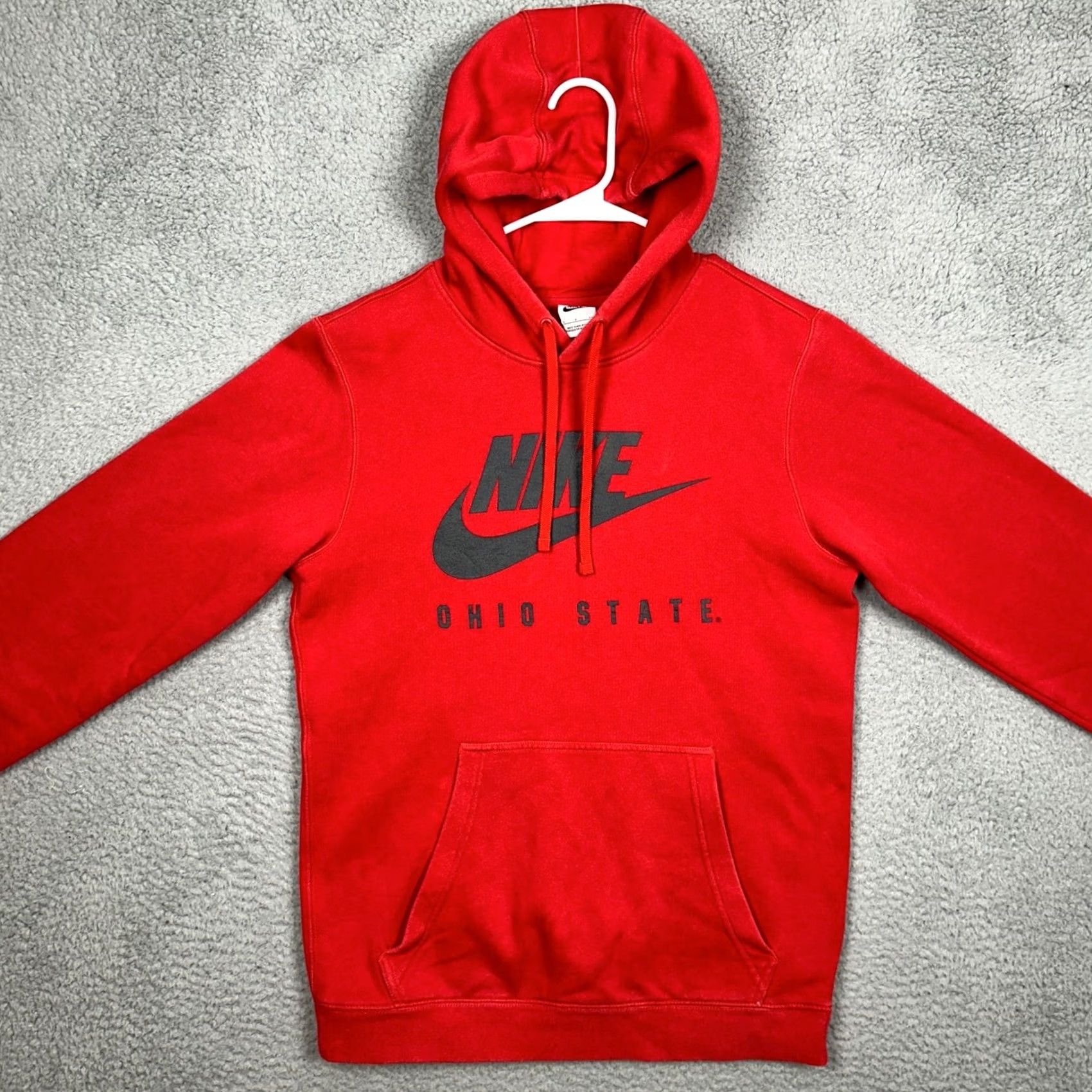Nike Nike Buckeyes Sweatshirt Men S Red Hoodie Graphic Pocket Pullover Size US S / EU 44-46 / 1 - 3 Thumbnail