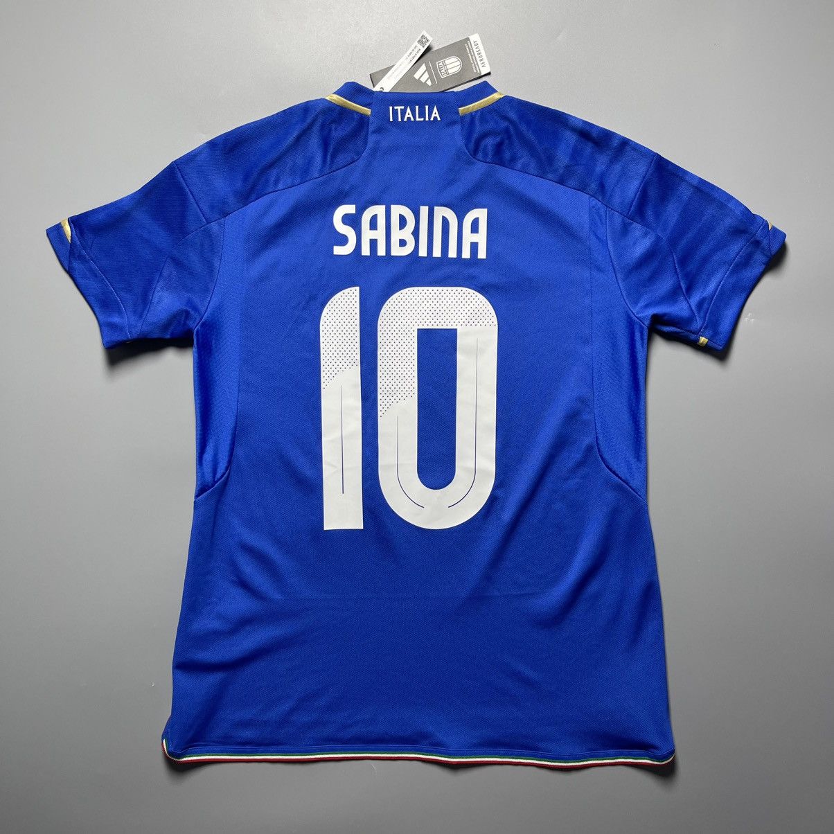 Adidas ITALY ADIDAS 2023/2024 FOOTBALL SOCCER HOME JERSEY Size M / US 6-8 / IT 42-44 - 6 Thumbnail