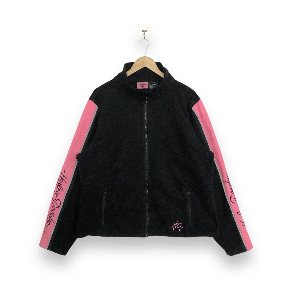 Harley Davidson HARLEY DAVIDSON WOMENS ZIP FRONT FLEECE JACKET Size XXL / US 16-18 / IT 52-54 - 1 Thumbnail