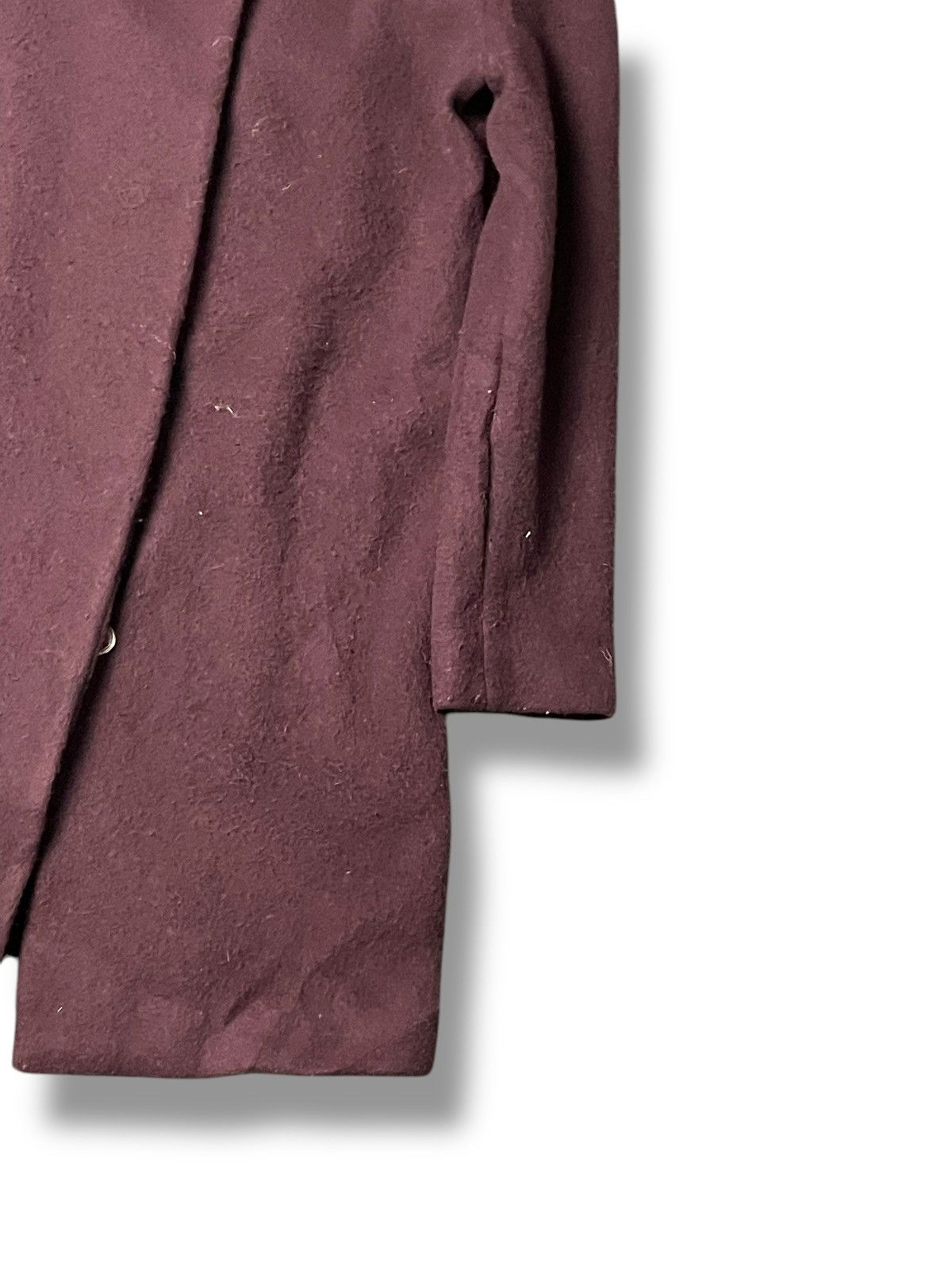 A.P.C. × Japanese Brand × Vintage A.P.C. Rue Madame Paris Collarless Wool Coat (90) Size US XXS / EU 40 - 3 Thumbnail