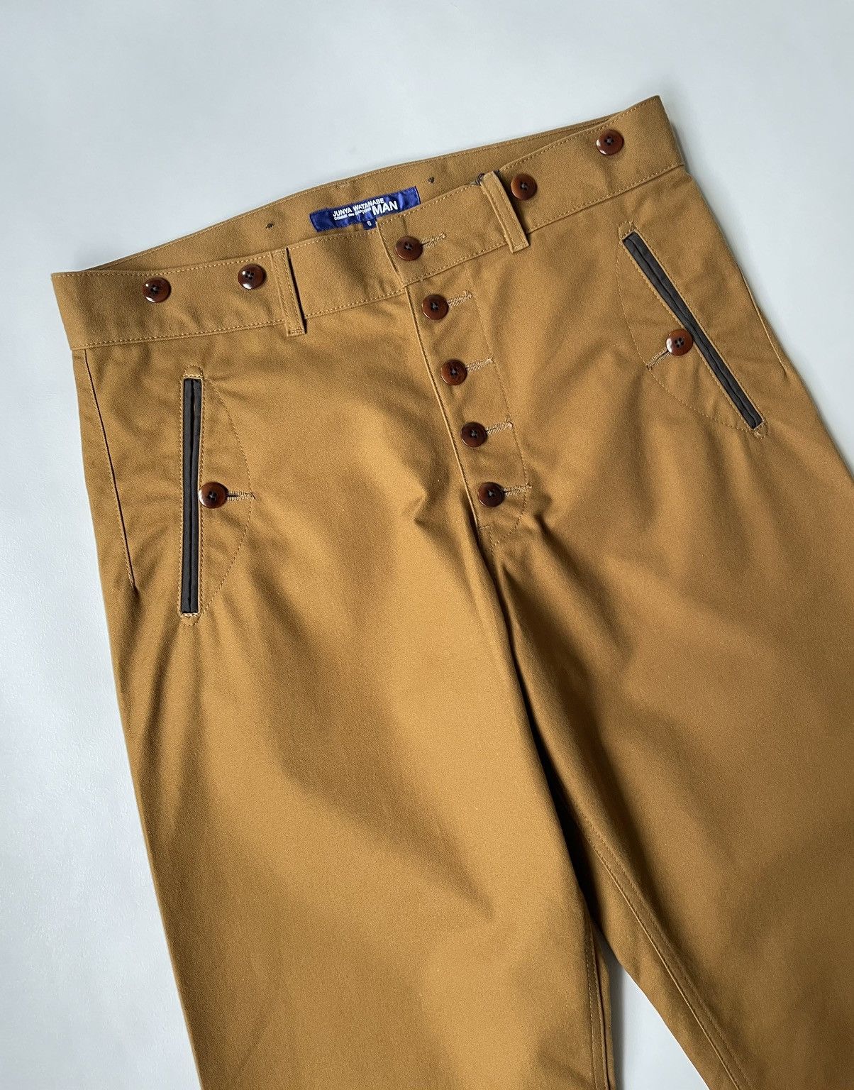 Comme des Garcons A/W 09 Tan Cotton Work Trousers Size US 32 / EU 48 - 6 Thumbnail