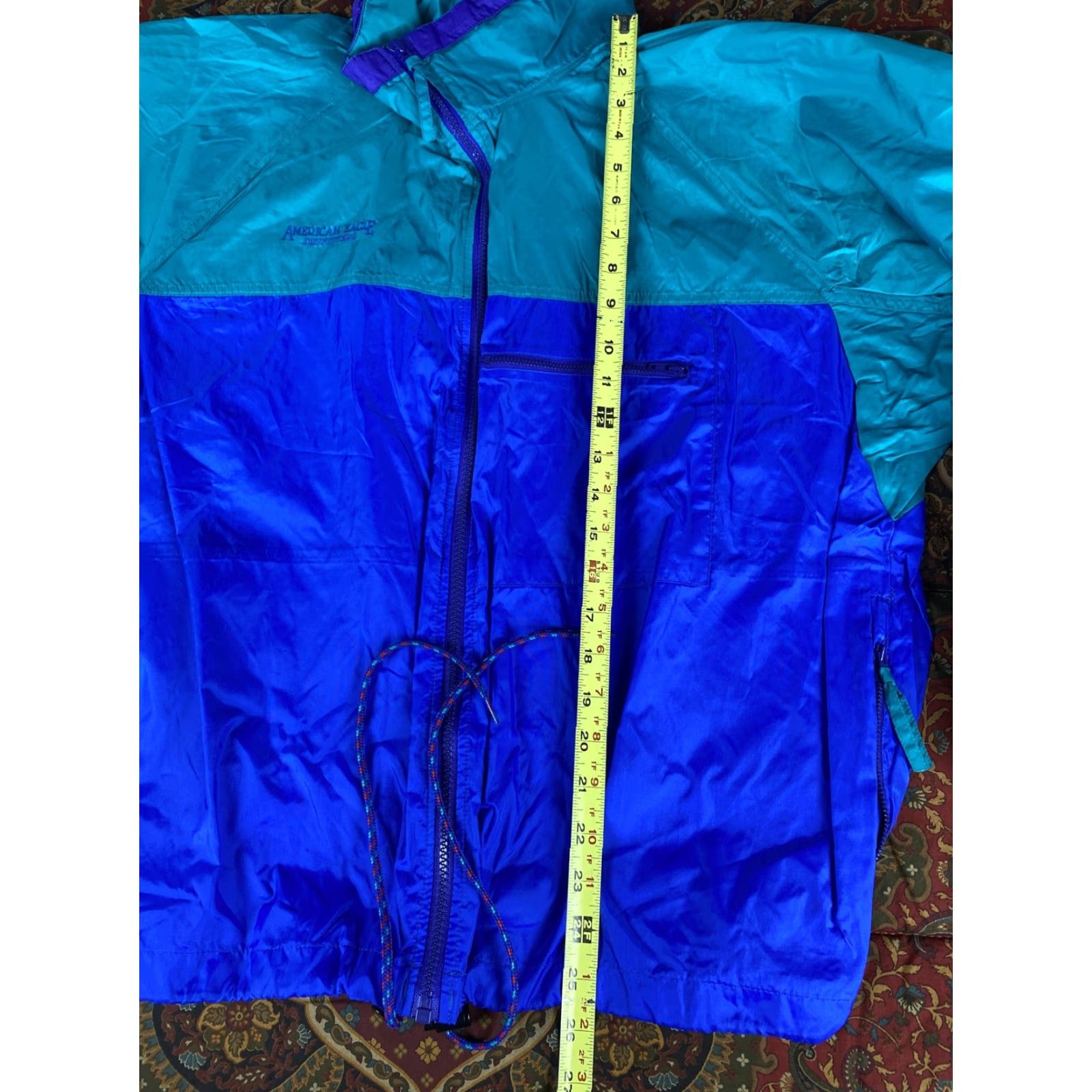 American Eagle Outfitters VINTAGE American Eagle Outfitters Windbreaker Jacket L 90s Aqua Men's Blue Size US L / EU 52-54 / 3 - 4 Thumbnail