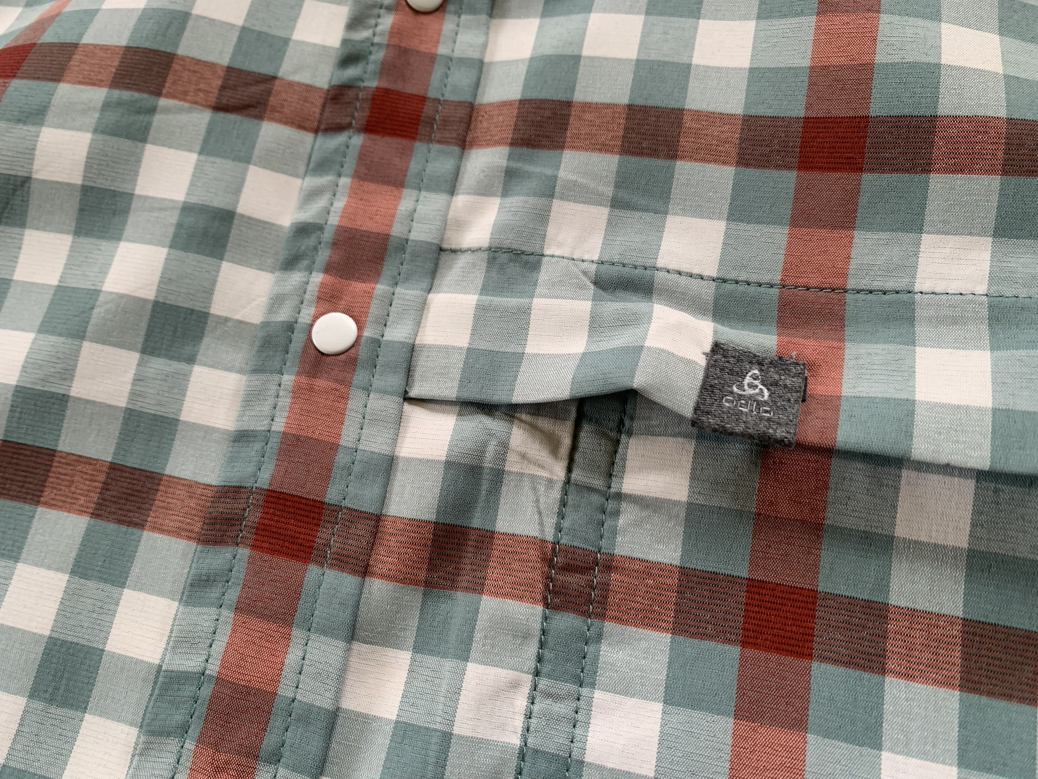Odlo Odlo Womens Ultra Light Plaid Treking Short Sleeve Shirt Size S / US 4 / IT 40 - 5 Thumbnail
