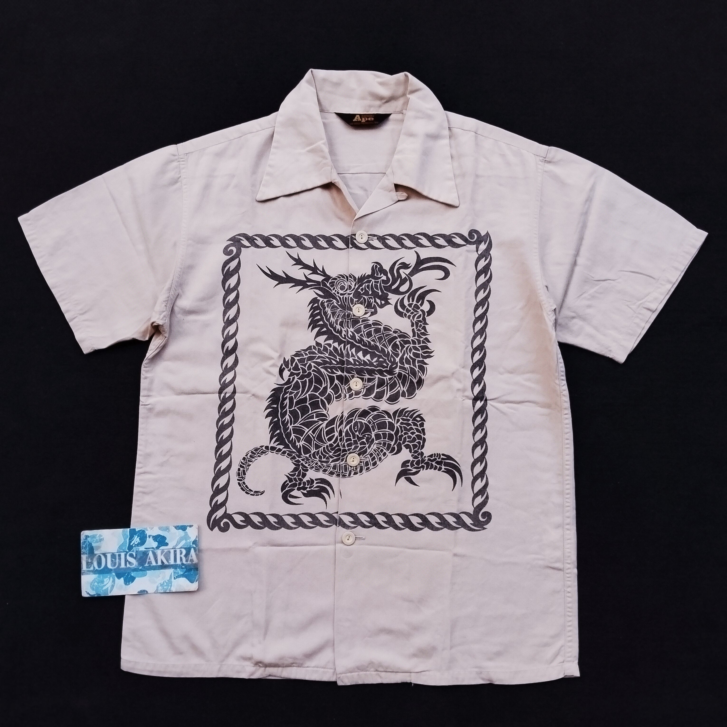 Bape 2001 Vintage Bape Dragon Button Up Size US S / EU 44-46 / 1 - 1 Thumbnail