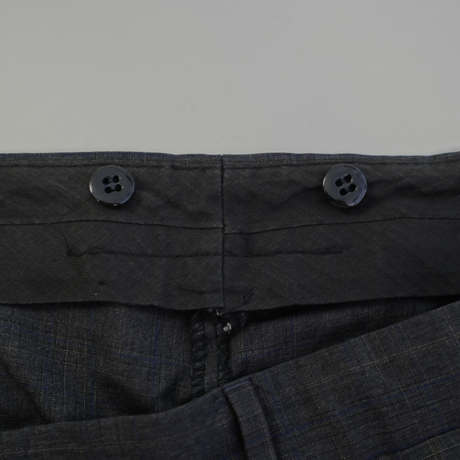 Hugo Boss Hugo Boss Celcius / Omega Wool Gray Blue Tan Check Windowpan Size 42R - 9 Thumbnail