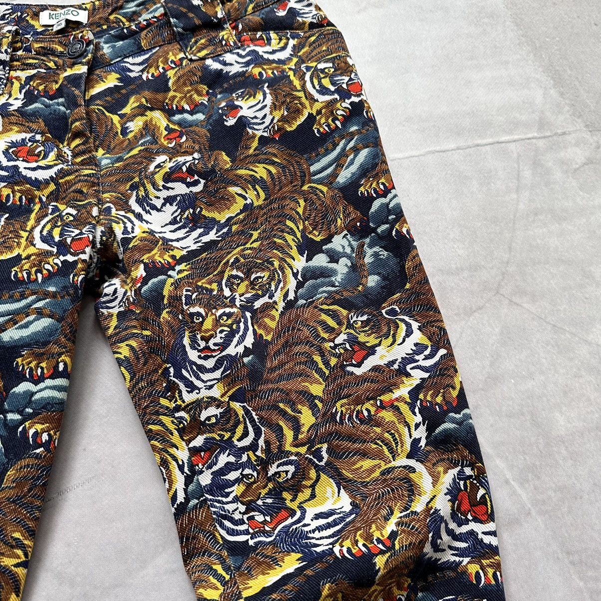 Ed Hardy × Hysteric Glamour × Kenzo RARE Kenzo Vintage Tigers Monogram Jeans Pants Gucci Vibe Size 36" / US 14 / IT 50 - 8 Thumbnail