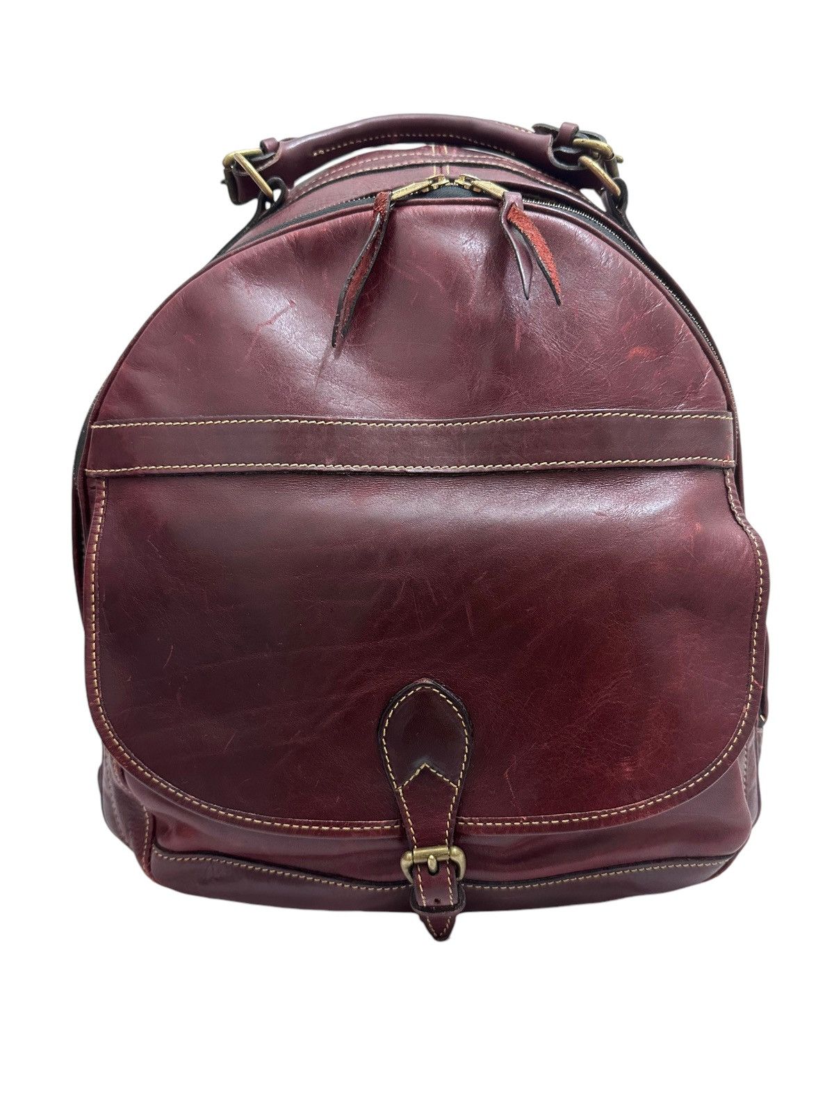 Filson RARE ‼️ Vintage Hand Made Holland Full Leather Backpack Size ONE SIZE - 3 Thumbnail