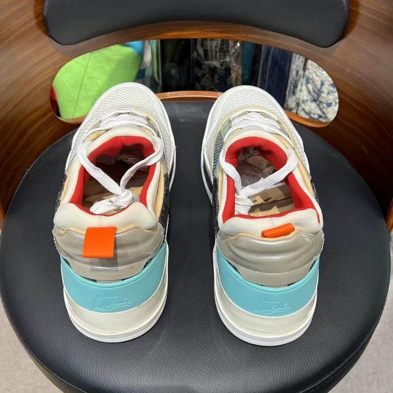 Balenciaga White and Blue Athletic Sneakers-2505 Size US 10.5 / EU 43-44 - 7 Thumbnail