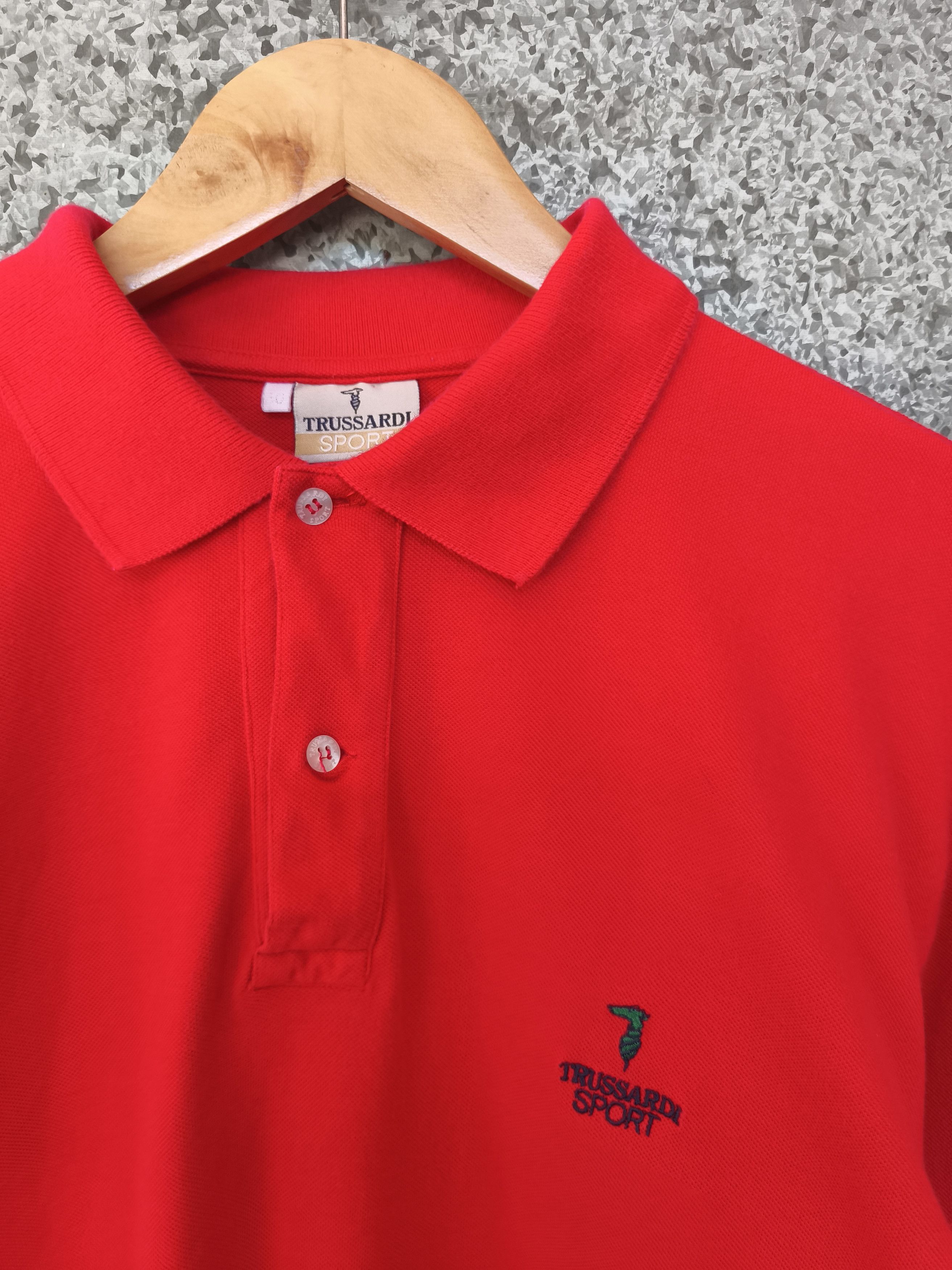 Trussardi Vintage Trussardi polo long sleeve Italy Size US L / EU 52-54 / 3 - 1 Thumbnail