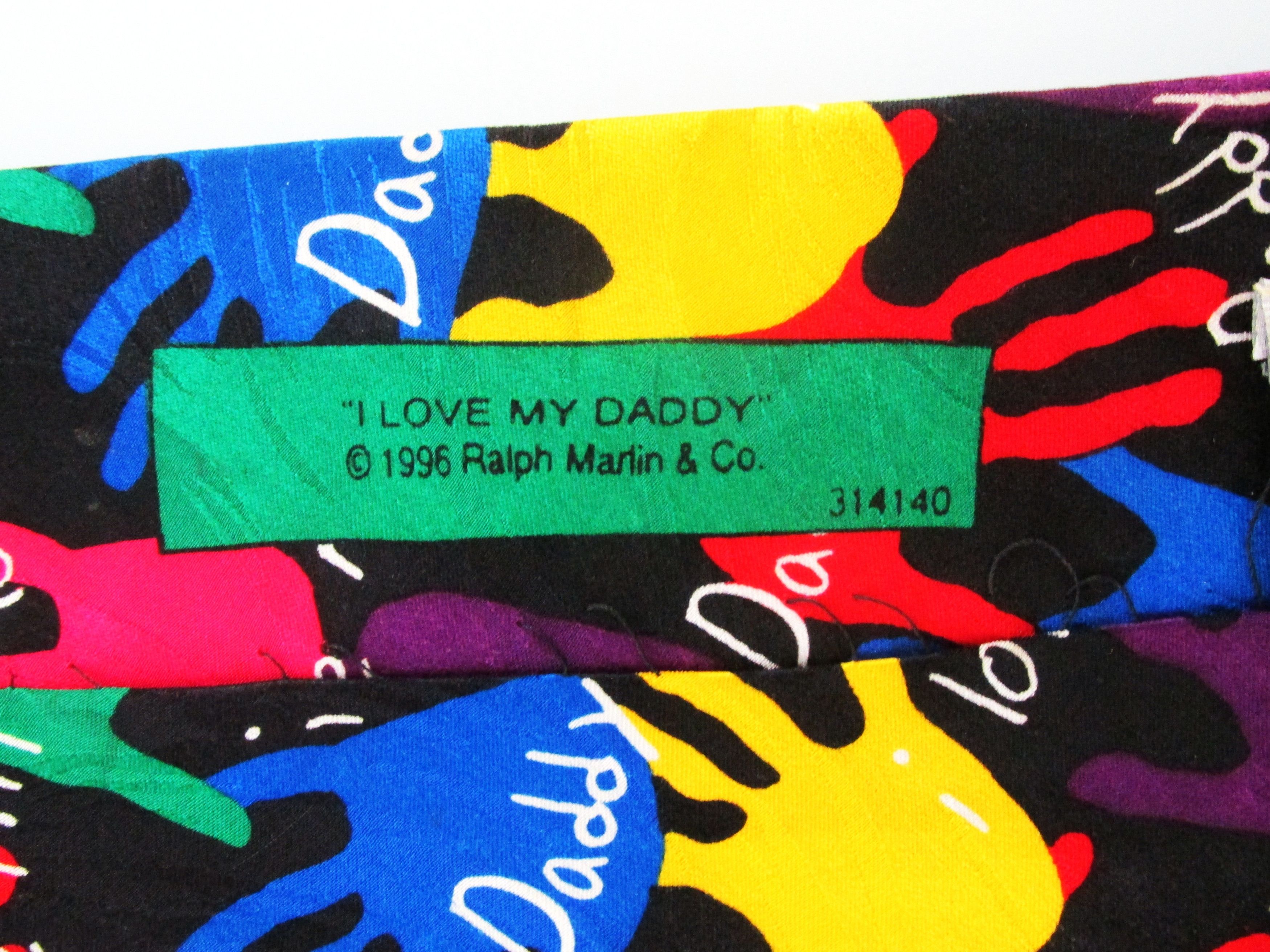 Ralph Marlin I Love My Daddy Men's Silk Tie by Ralph Marlin Size ONE SIZE - 5 Thumbnail